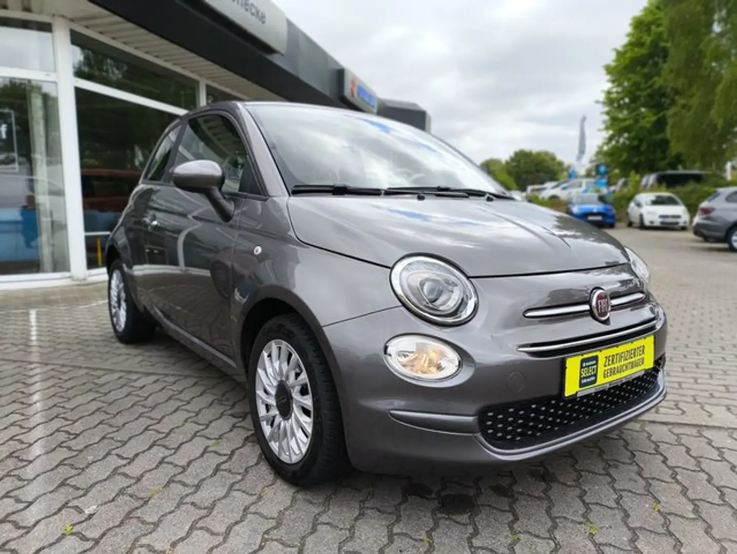 Fiat 500 Lounge Allwetter Hybrid Gris - 1