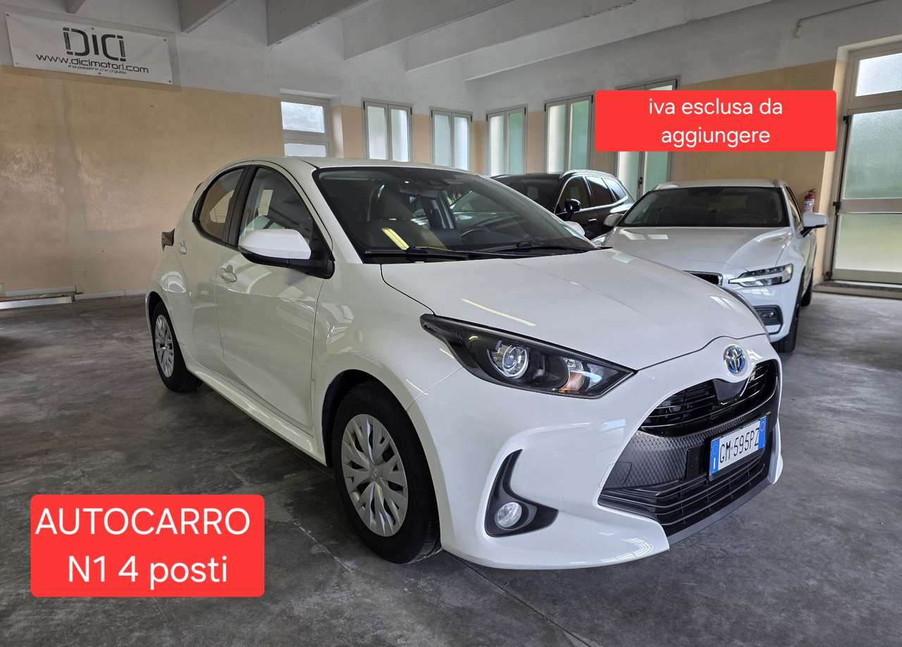 Toyota Yaris 1.5h hybrid AUTOCARRO N1 4 POSTI van automatica un