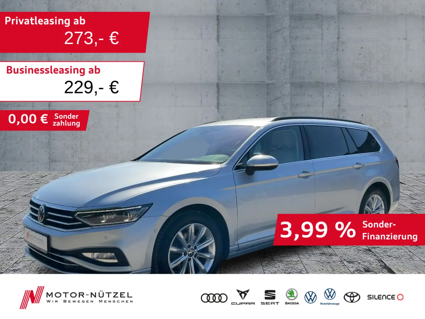 Volkswagen Passat Variant 2.0 TDI DSG BUSINESS IQ+NAVI+ACC Silber - 1
