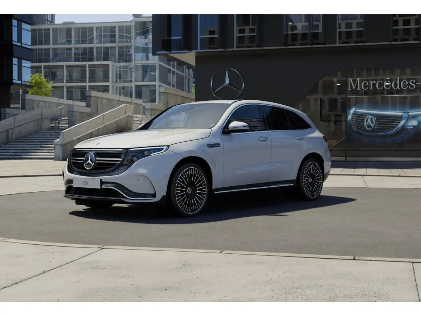 Mercedes-Benz EQC 400 4MATIC Distr PTS SHD Cam LED Park-Assist Weiß - 1
