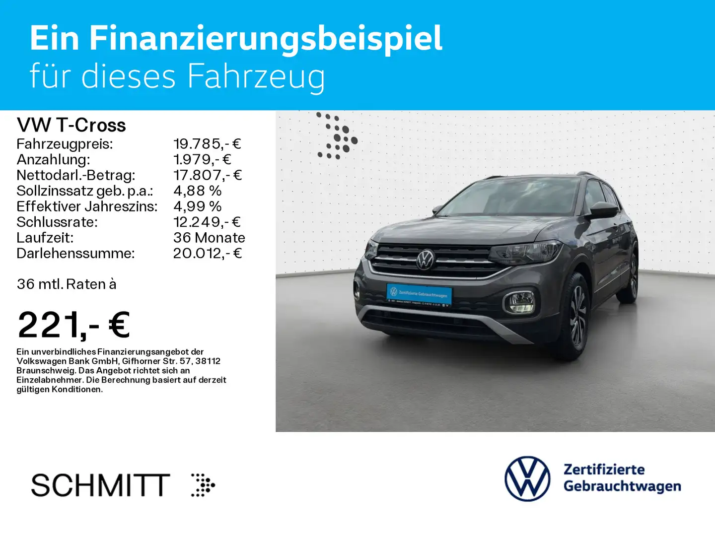 Volkswagen T-Cross Life 1.0 l TSI DSG Navi Gri - 2