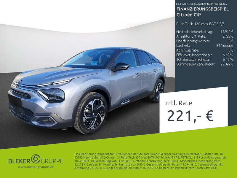 Citroen C4 Pure Tech 130 Max EAT8 S/S