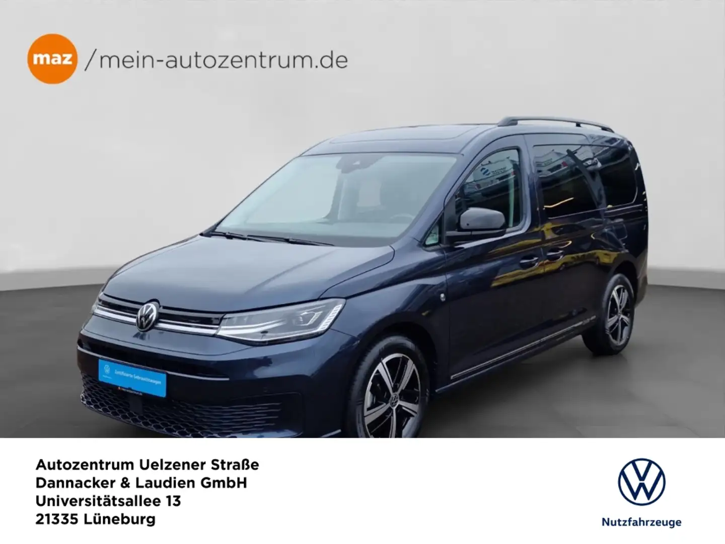 Volkswagen Caddy 1.5 TSI Dark Label Alu LED Pano Navi Digital Cockp Bleu - 1