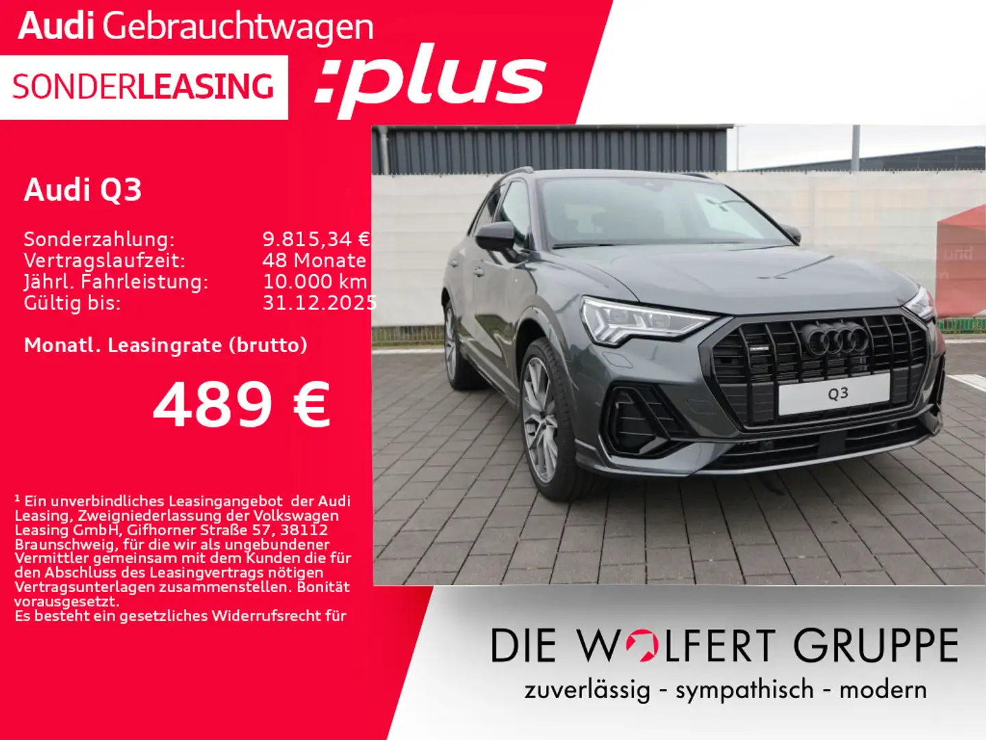 Audi Q3 S line 40 TDI quattro S tronic*ACC*AHK*MATRIX Grijs - 1