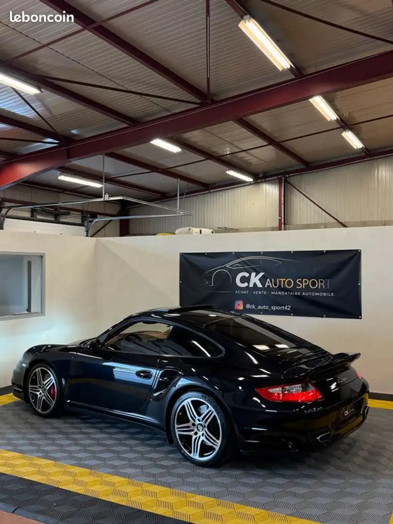 Porsche 997 COUPE TURBO 997 3.6 480ch PACK CHRONO SPORT Zwart - 2