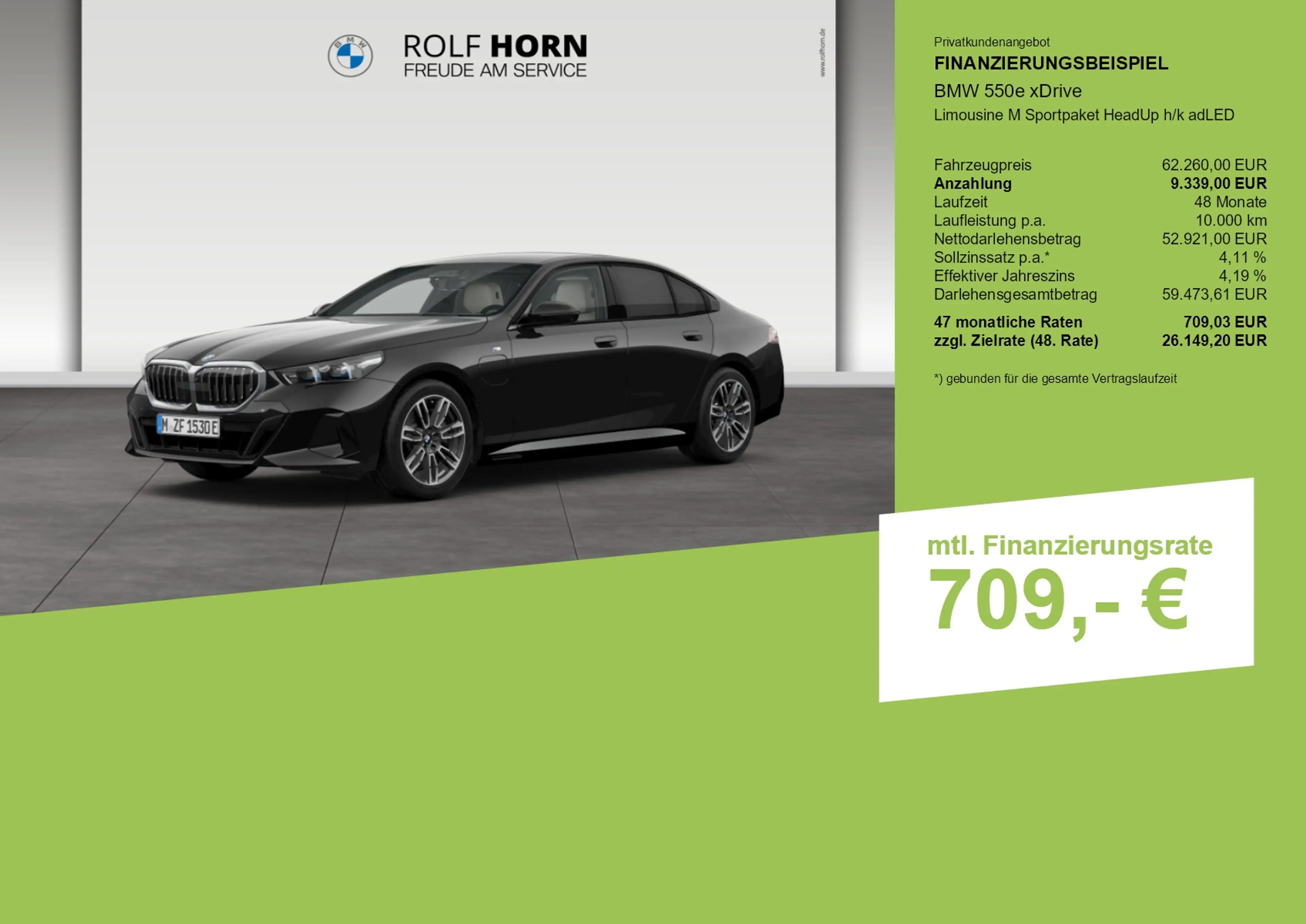 BMW 550 e xDrive Limousine M Sportpaket HeadUp h/k adLED — photo 3