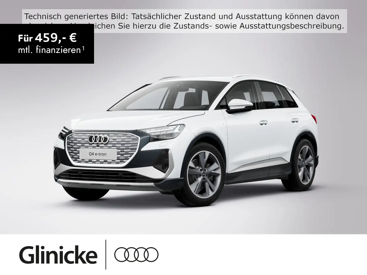 Audi Q4 e-tron 210 Kw 45 S-Line Matrix Standklima Rüc Blanc - 1