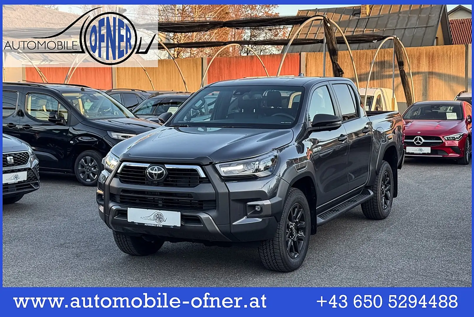 Toyota Hilux DK Invincible 4WD 2,8 D-4D MHEV Aut. LED PDC Ka... Gris - 1