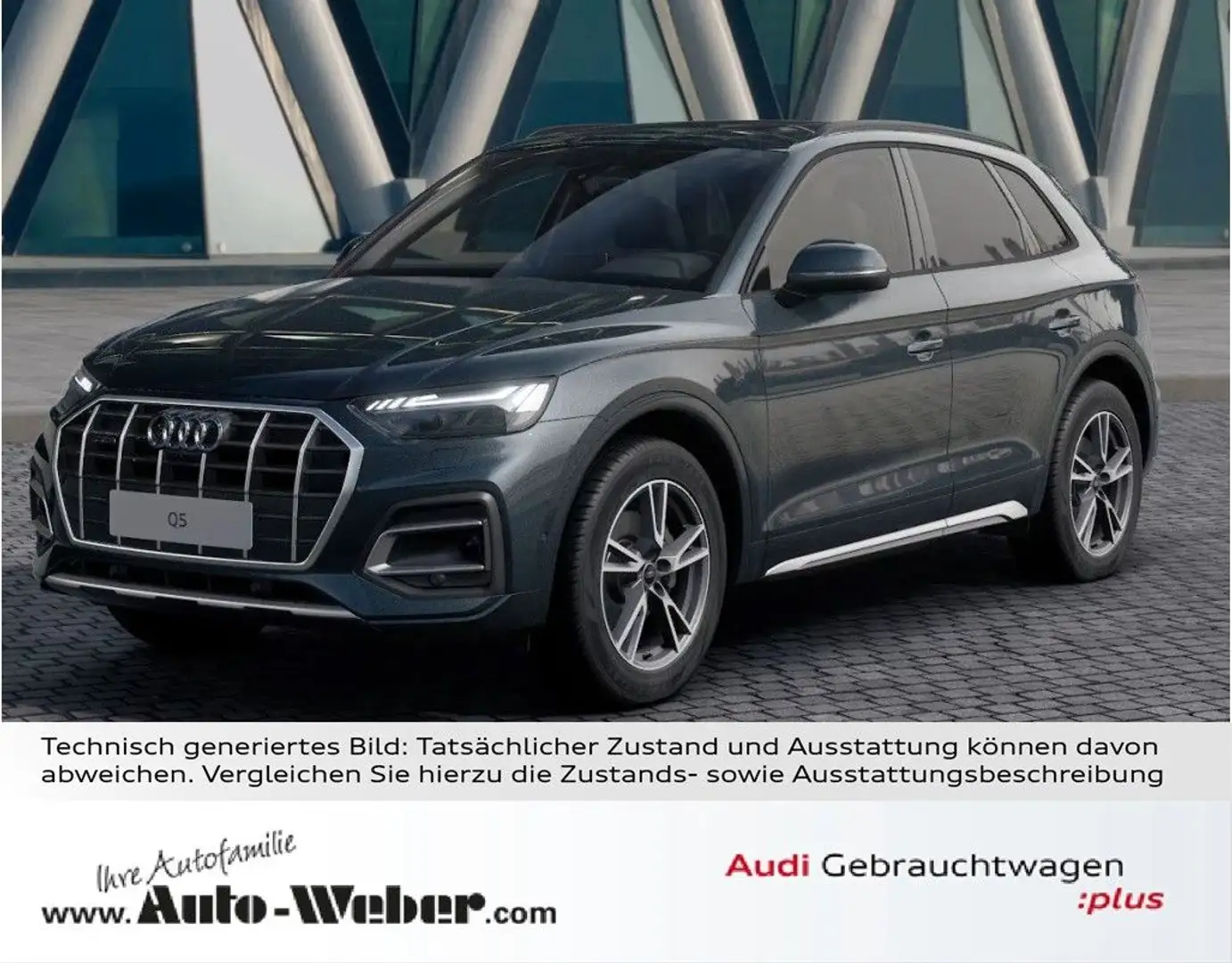 Audi Q5 45TFSI qu S LINE PANO AHK 360°  TOUR/STADT Grau - 1