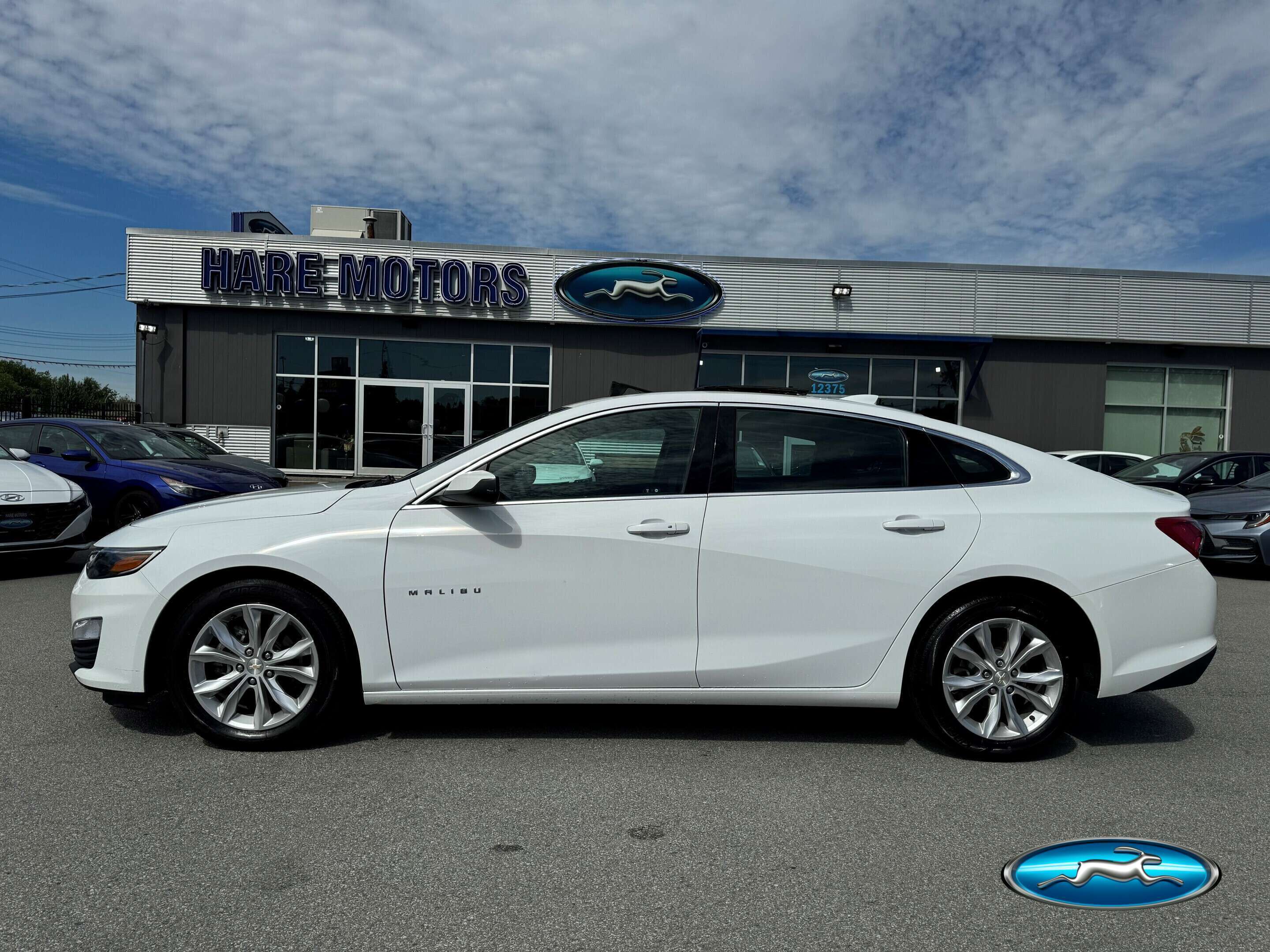 White 2020 Chevrolet Malibu Sedan Front-Wheel Drive Automatic