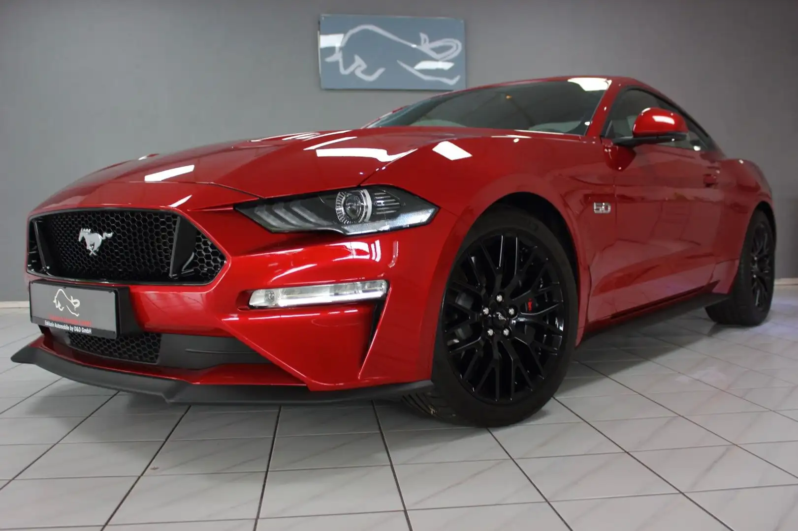 Ford Mustang 5.0 V8 GT SCHALTER~DEUTSCH+UNFALLFREI+9T Rood - 1