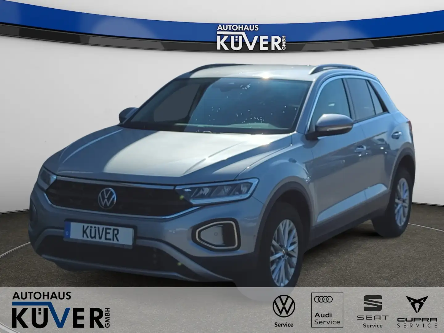 Volkswagen T-Roc Life 2,0 TDI DSG ACC+AHK+LED+Shzg.+16´´ Silber - 1