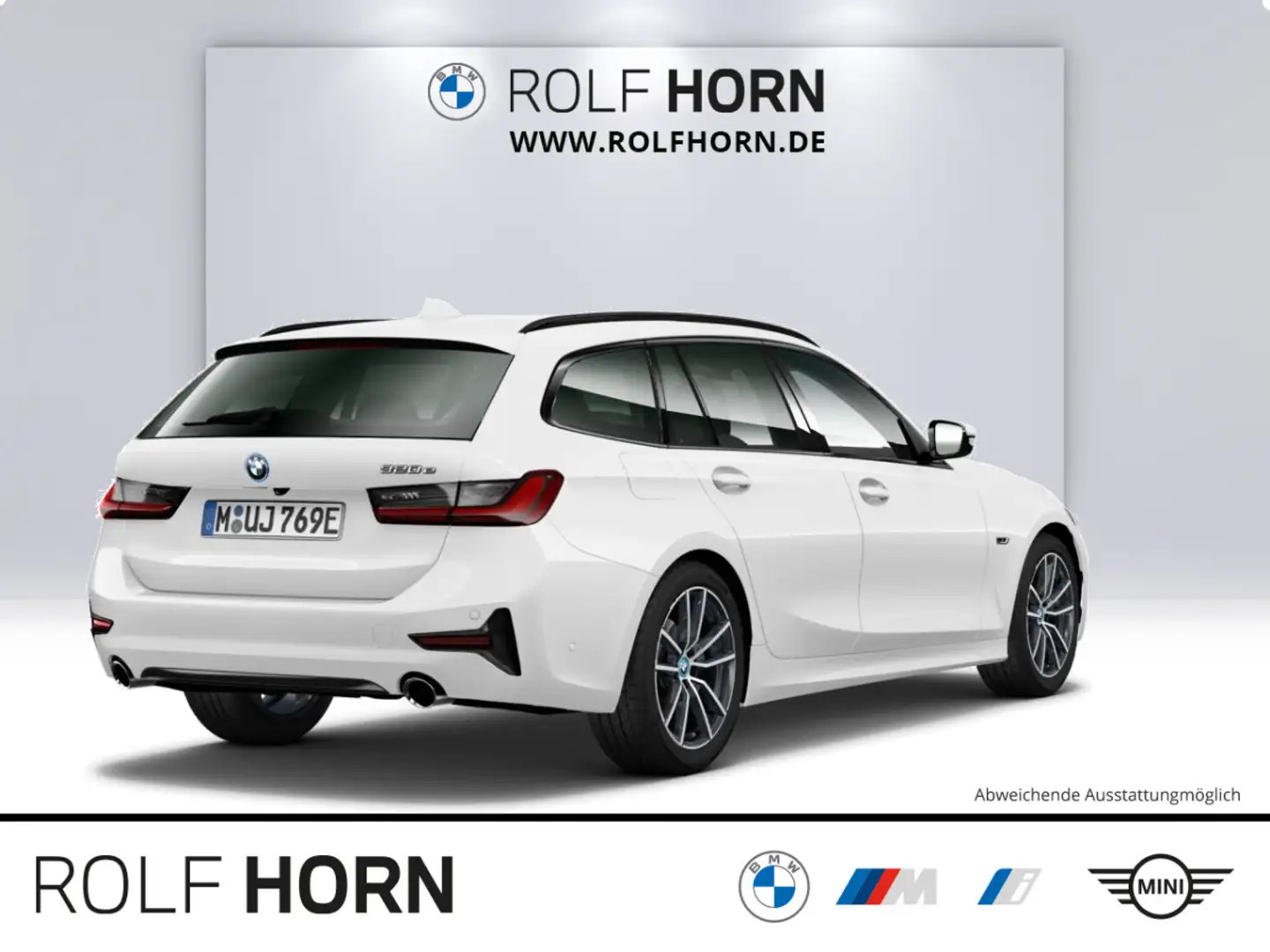 BMW 320 e Touring Sport Line Autom Navi Klima HiFi Wit - 2
