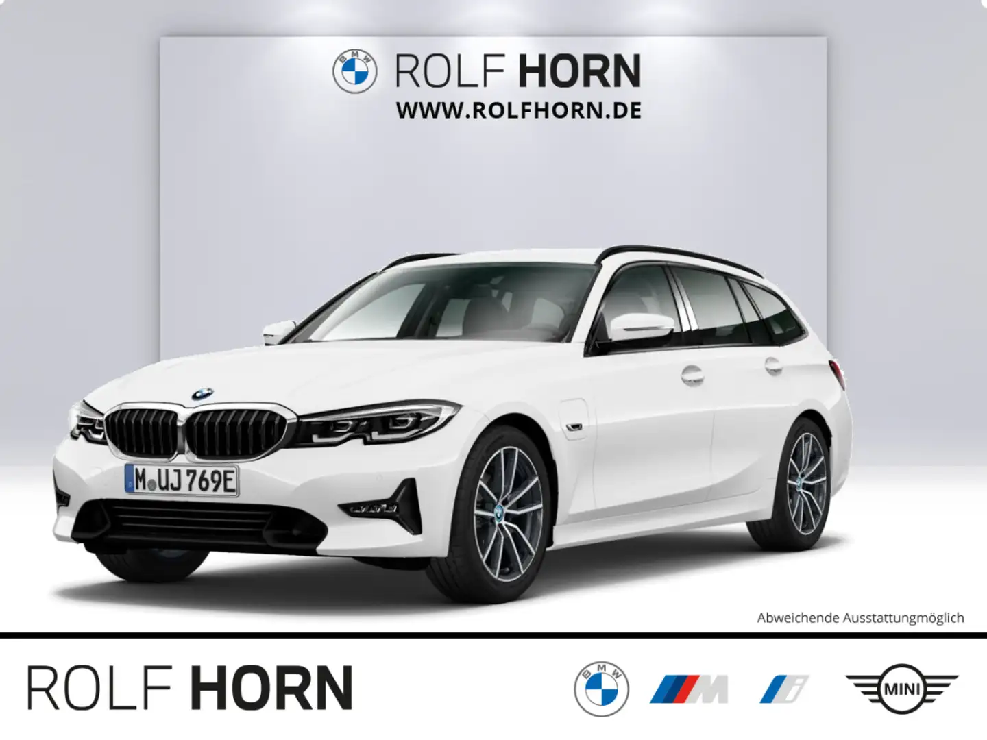 BMW 320 e Touring Sport Line Autom Navi Klima HiFi Wit - 1
