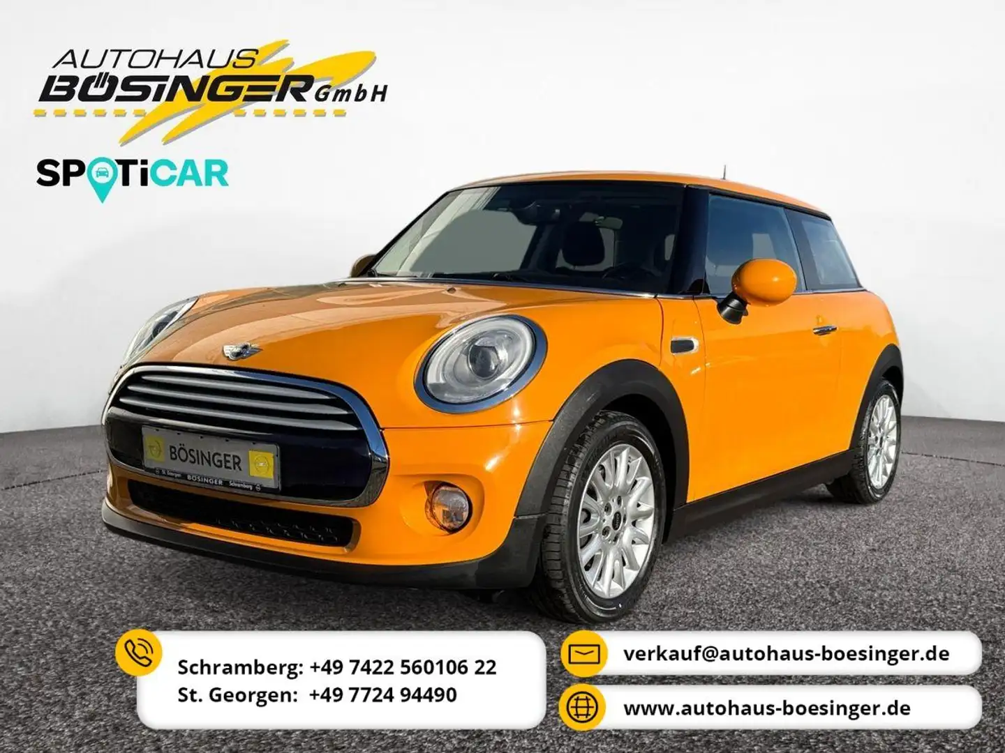MINI Cooper Mini 1.5 12V SHZ / HUD / PANO / PDC / NAVI Orange - 1