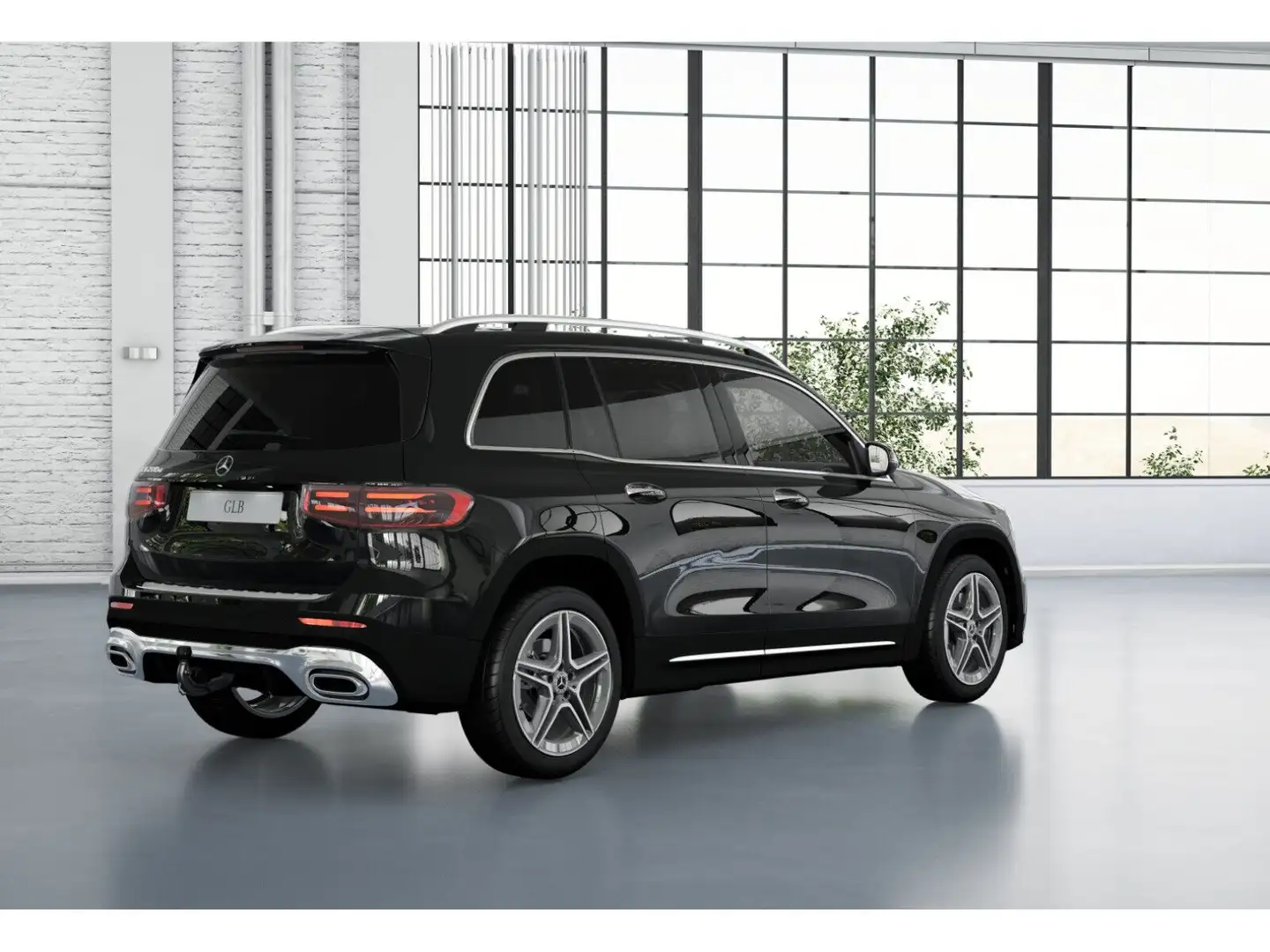 Mercedes-Benz GLB 200 d AMG+MBUX+DIST+BEAM+AMBIENTE+KAMERA+AHK Schwarz - 2