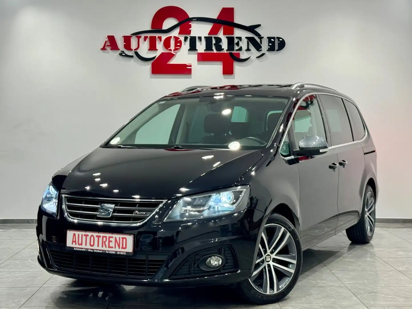 SEAT Alhambra FR-Line DSG 7-SITZER PANO+KAMERA+AHK Zwart - 1