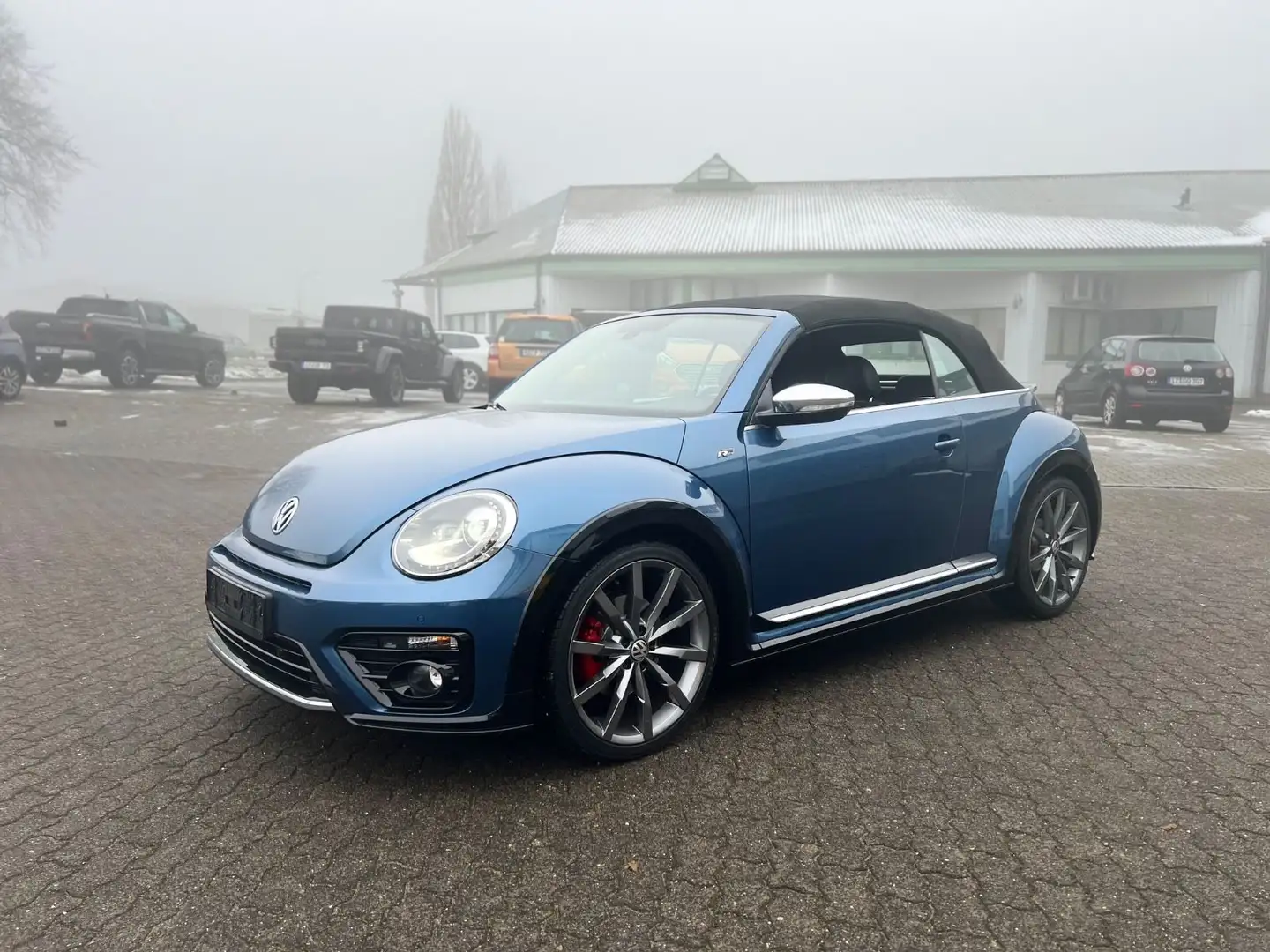 Volkswagen Beetle Cabriolet R-Line*Mwst.*Rückfahrkam.*Leder Blau - 1