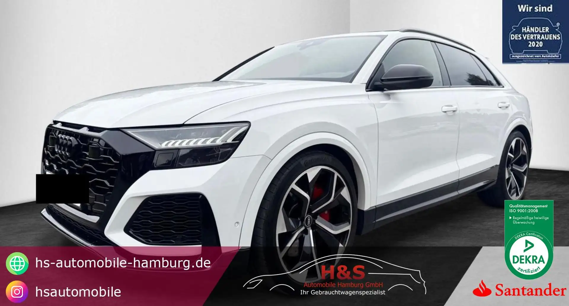 Audi RS Q8 4.0 TFSI quattro *B&O/PANO/360/MASSAGE* Weiß - 1