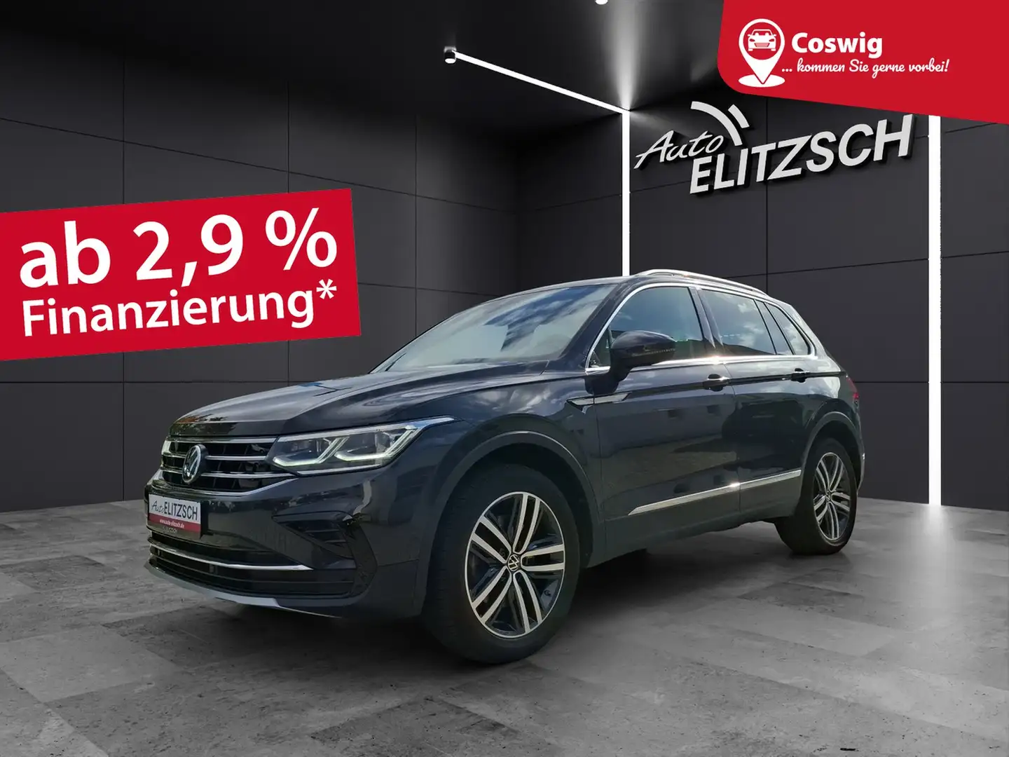 Volkswagen Tiguan TDI Elegance DSG 4Mo Matrix AHK Navi AIF´D ACC ... Grau - 1