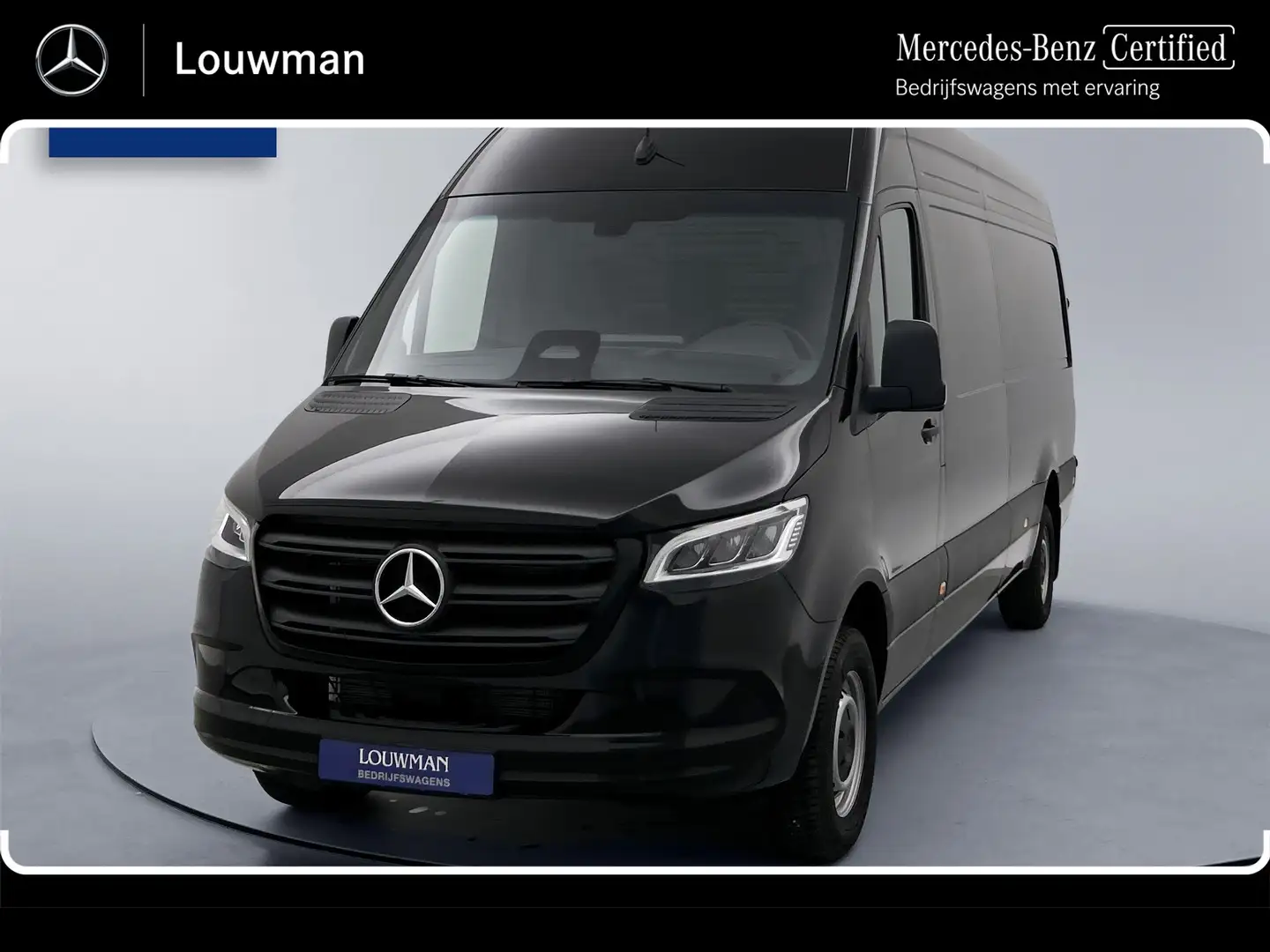 Mercedes-Benz Sprinter 317 L3H2 PRO 24 Maanden Certified Garantie Nieuw D Zwart - 1