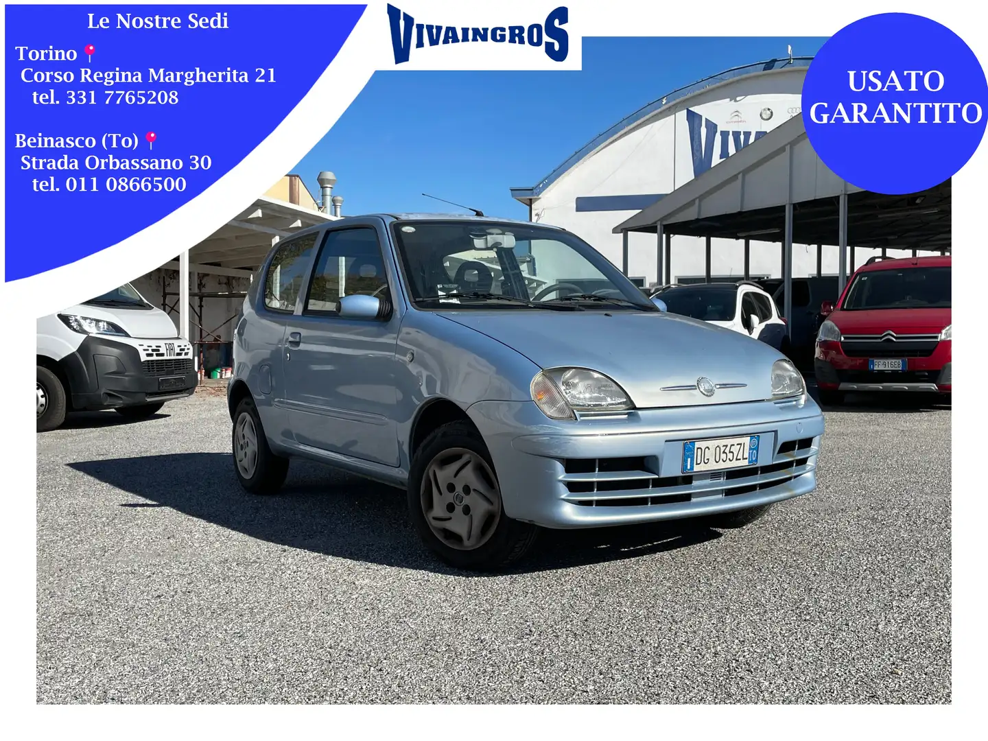 Fiat 600 1.1 Active 54CV / IDEALE PER NEOPATENTATI Bleu - 1