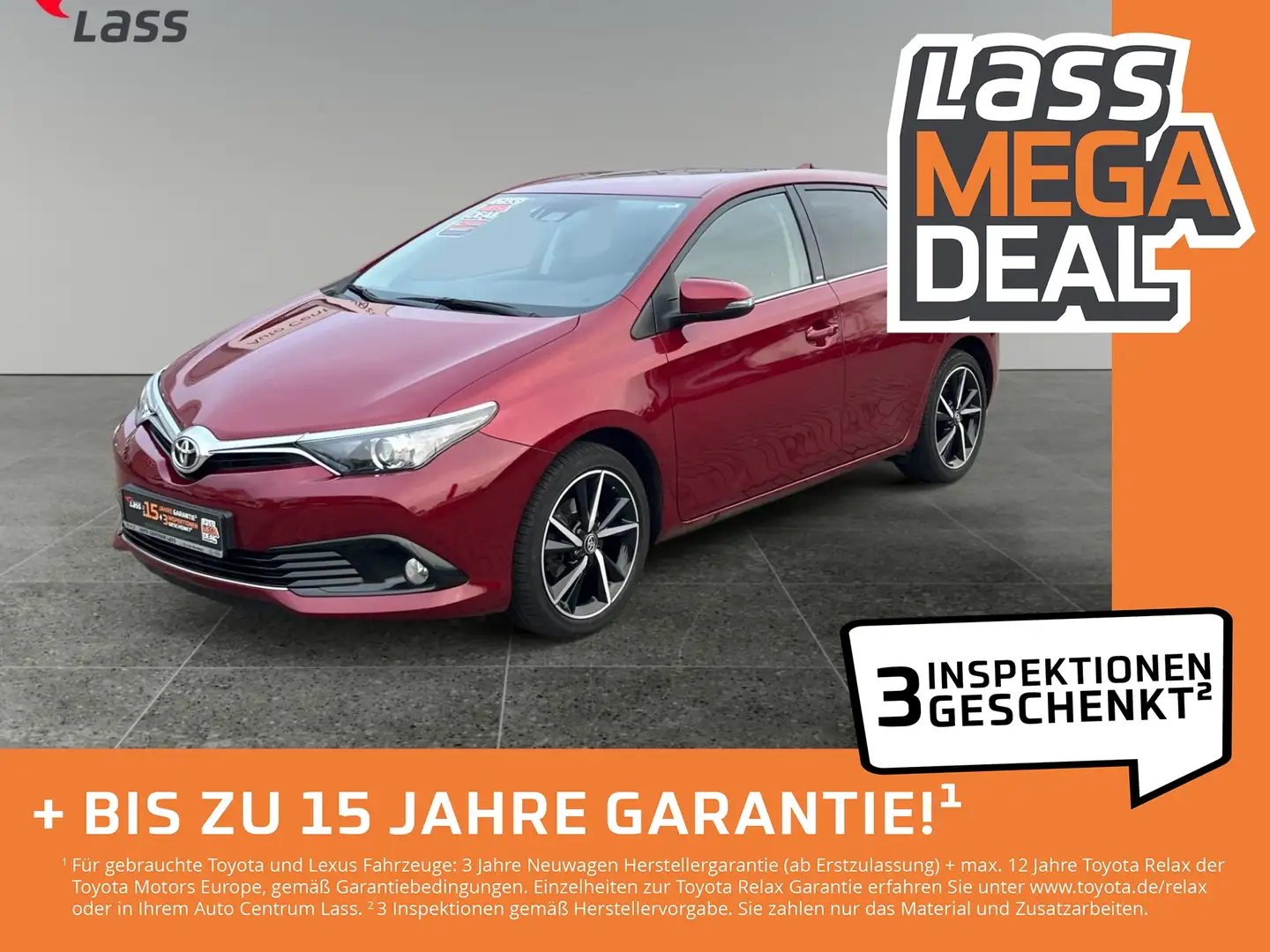 Toyota Auris 1.2 Turbo Edition-S+ AHK abnehmbar Rot - 1