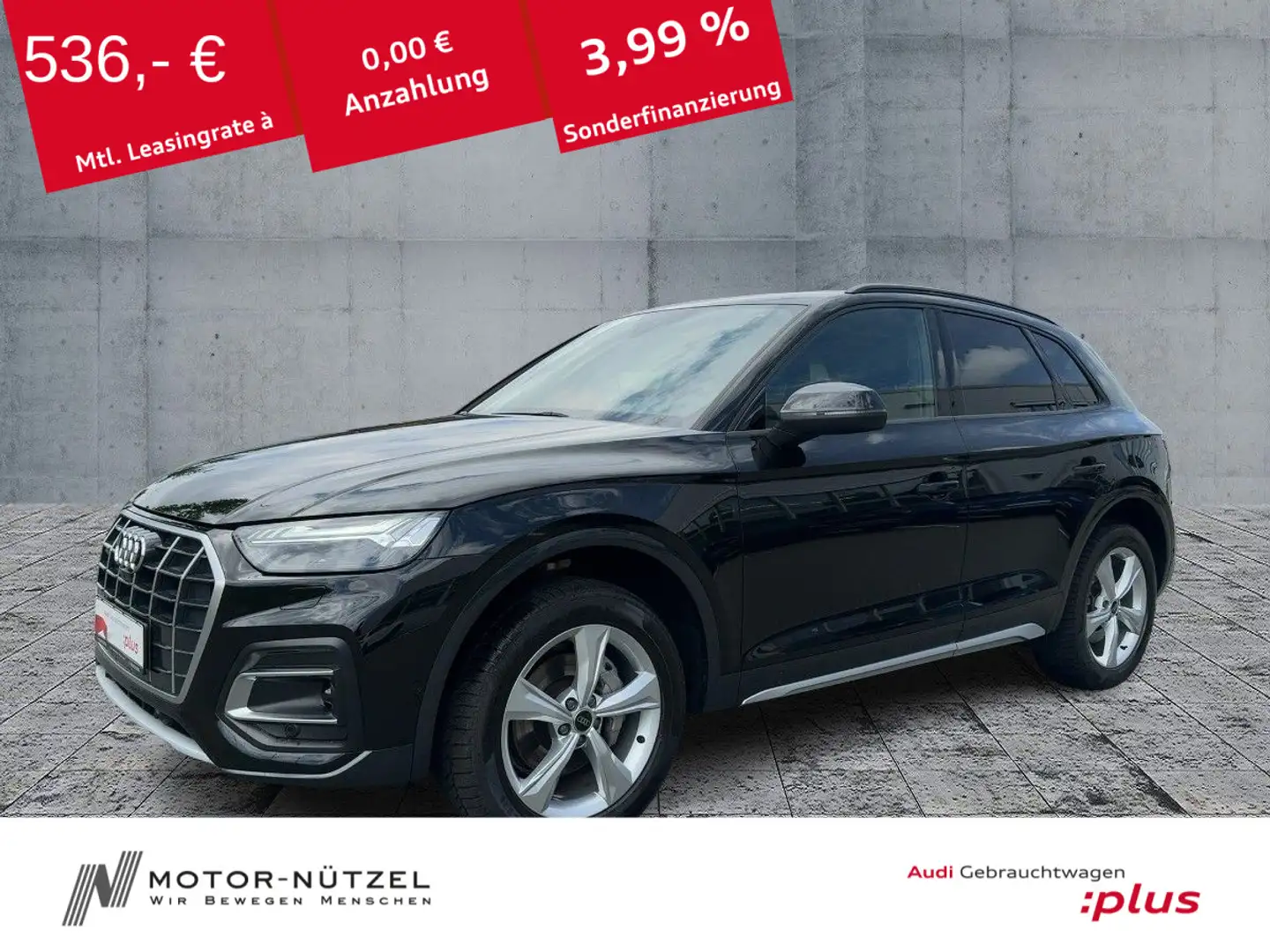 Audi Q5 45 TFSI QU S-TR MATRIX+NAVI+RFK+ACC+AHK+PANO Schwarz - 1