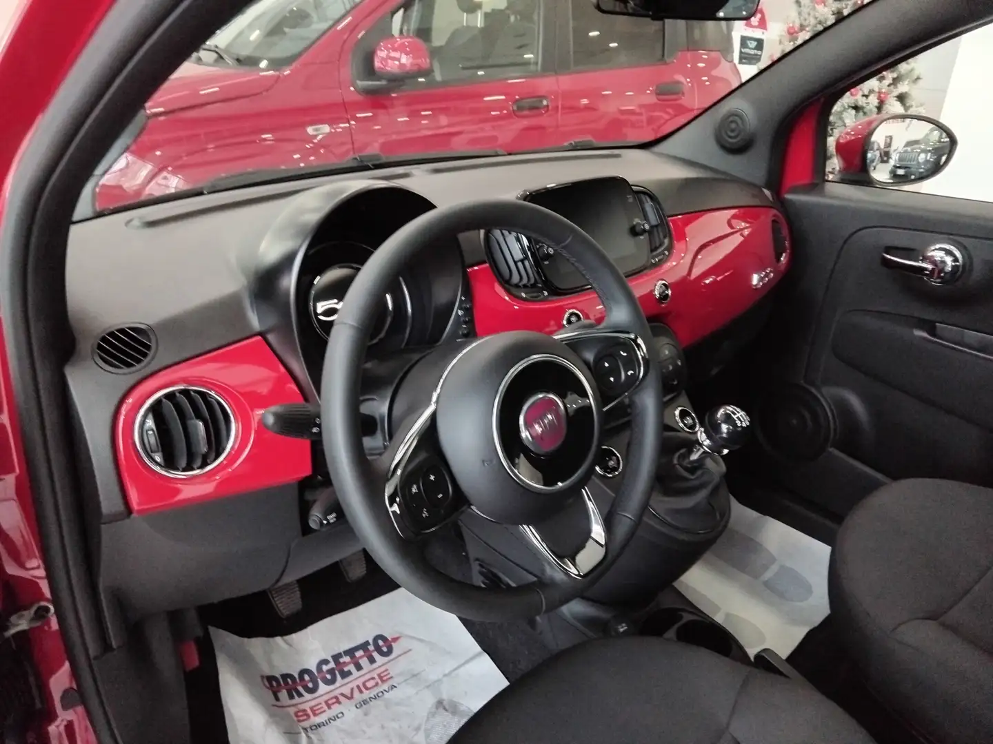 Fiat 500 1.0 70 cv. Hybrid LOUNGE Rosso - 2