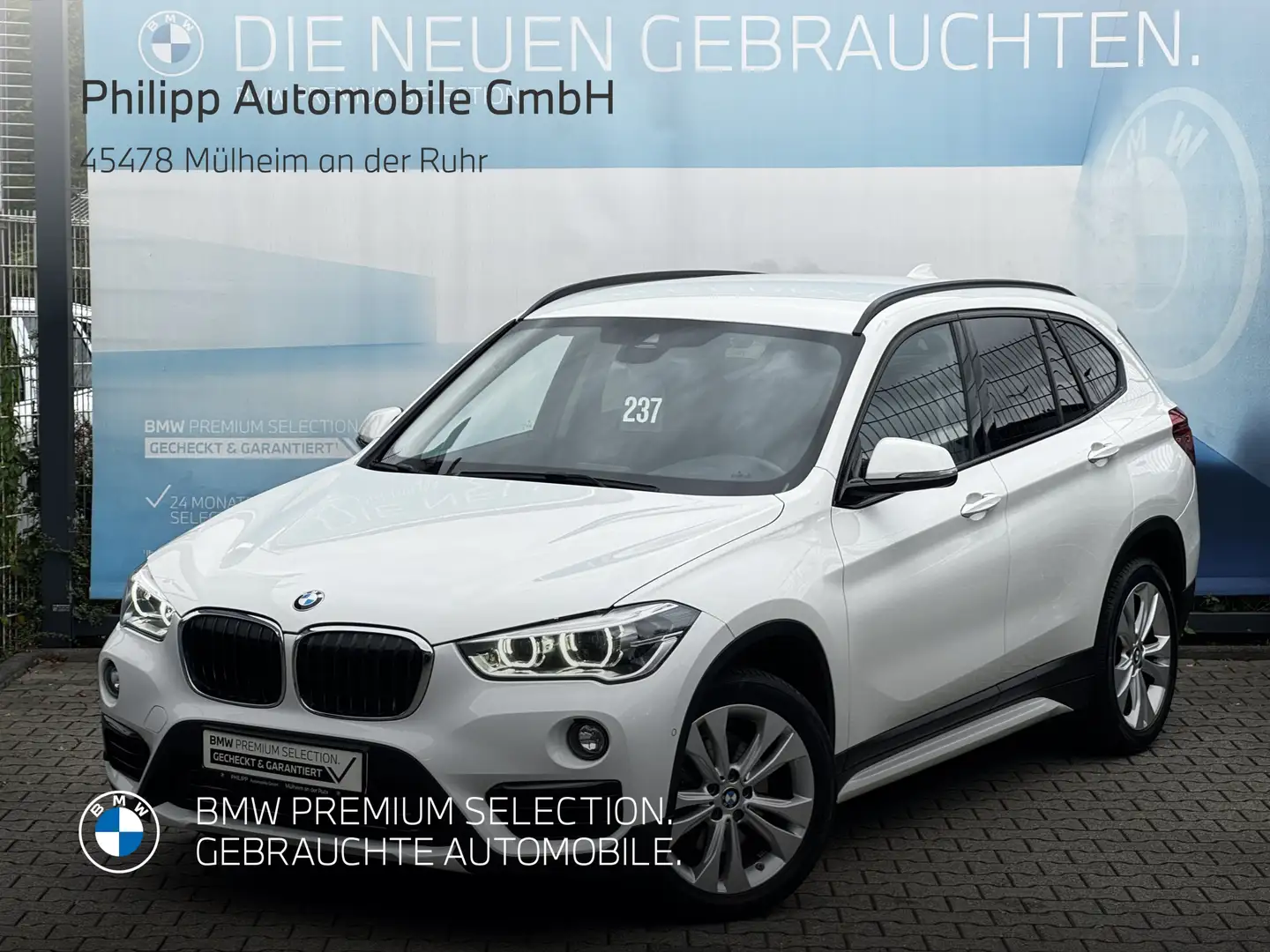 BMW X1 sDrive18i Sport Line LED RFK LED DA Ad.-Fahrwerk Blanc - 1