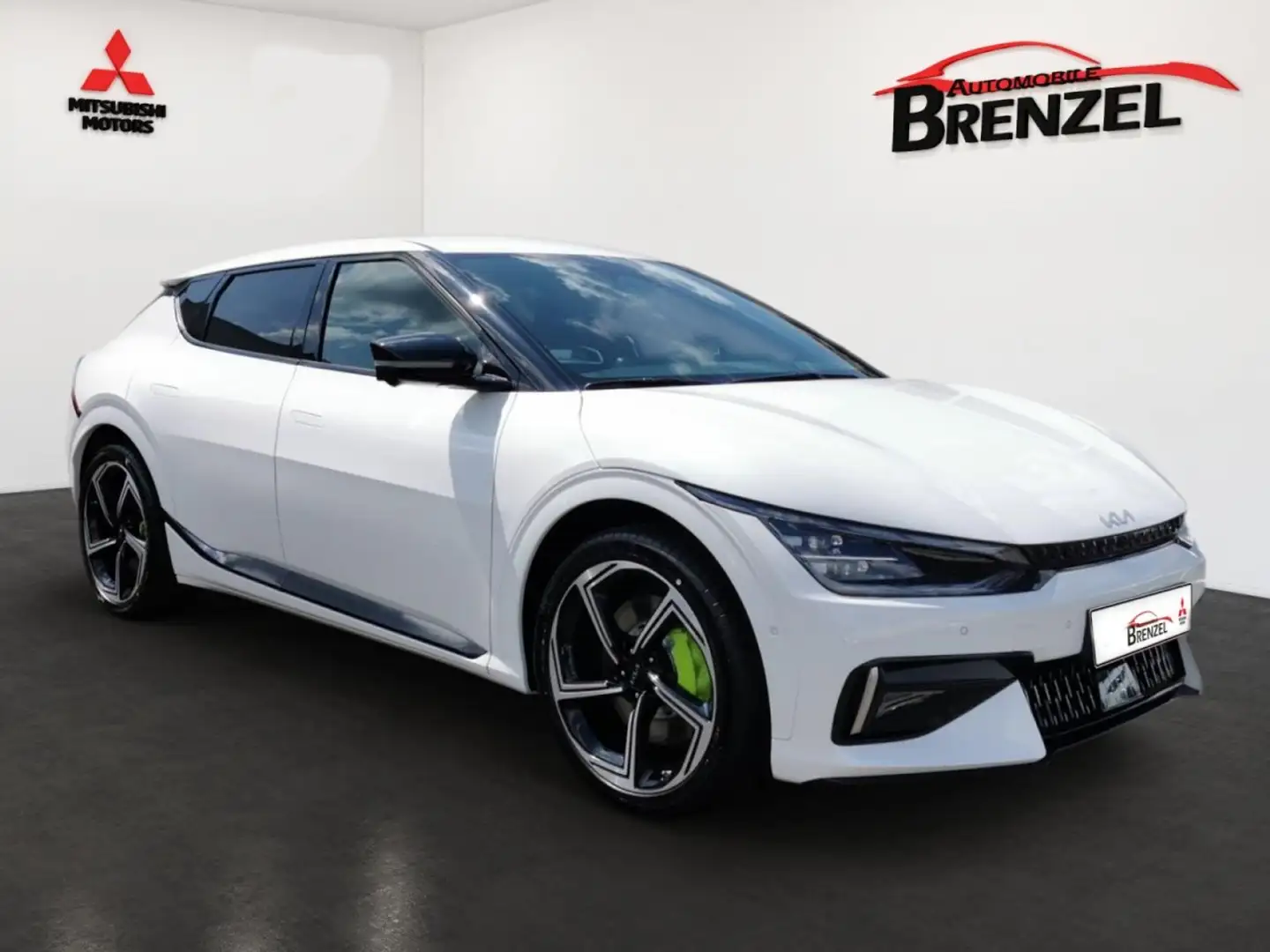 Kia EV6 GT Allrad 77,4kWh Akku Glasdach Wärmepumpe Klima Weiß - 1