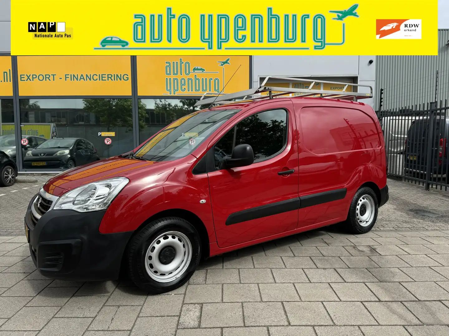Peugeot Partner 120 1.6 BlueHDi 75 L1 Premium * 52.084 Km * Airco Rood - 1