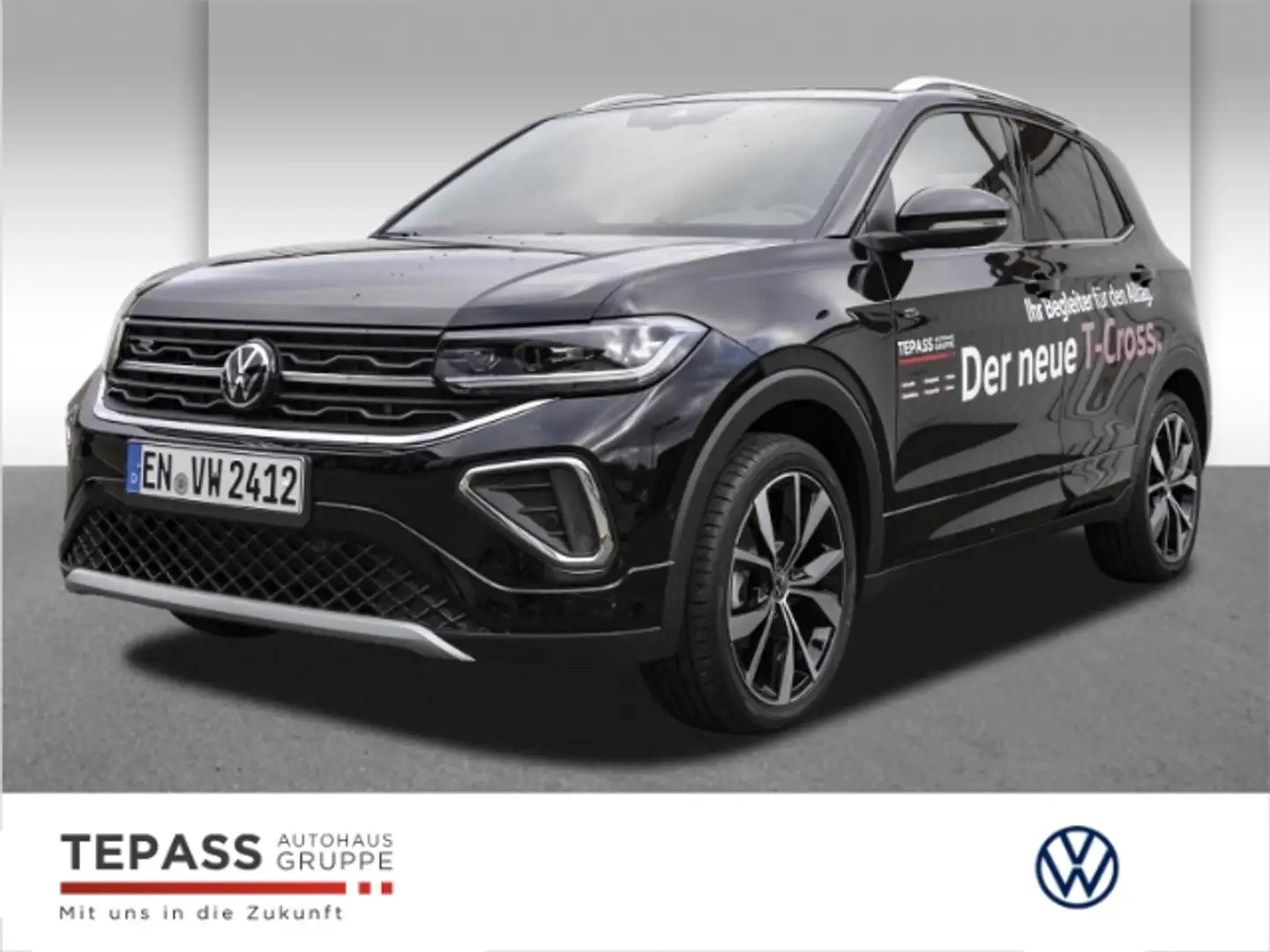 Volkswagen T-Cross 1.5 TSI R-LINE NAVI IQ AHK Nero - 1