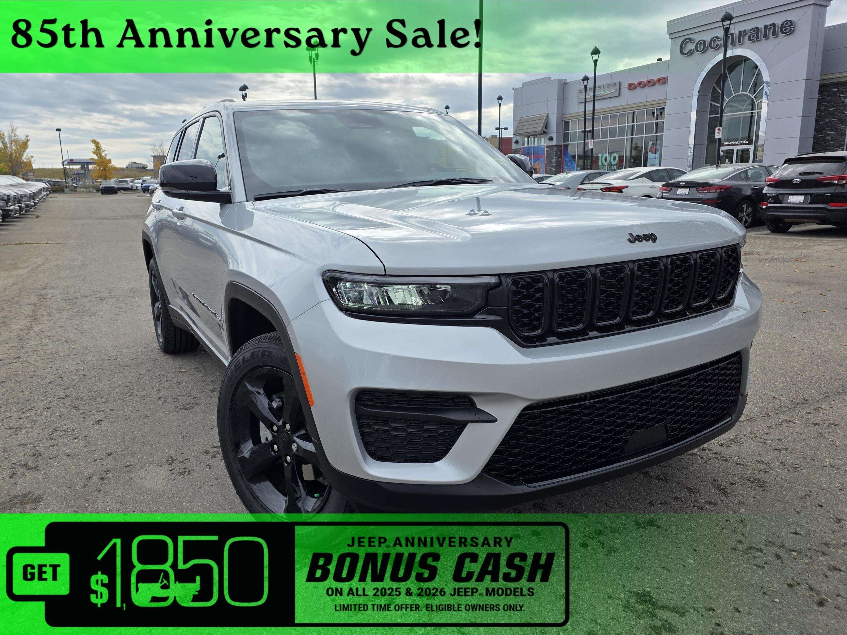 Silver 2025 Jeep Grand Cherokee SUV / Crossover Four-Wheel Drive 8-Speed Automatic