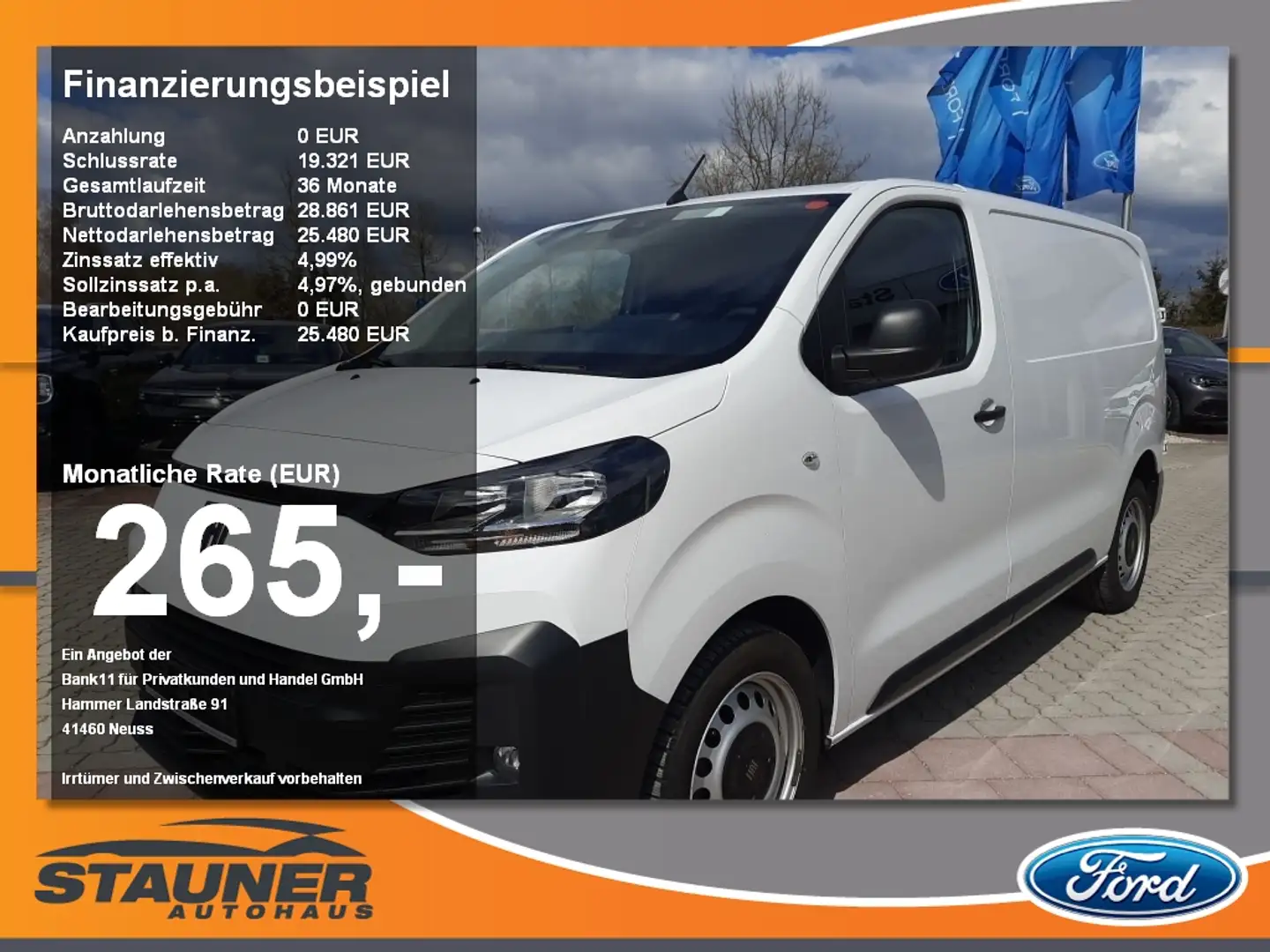 Fiat Scudo Kasten 2.0 KaWa 180 L2 Navi Kamera DAB Blanco - 1