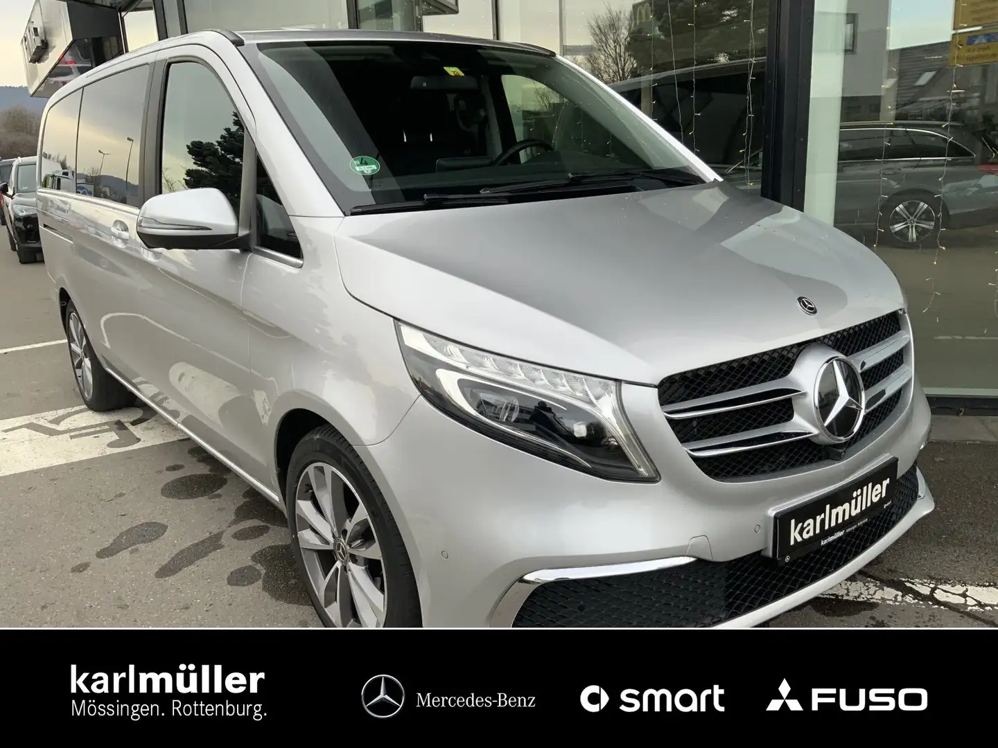 Mercedes-Benz V 300 V 300 d AVANTGARDE L elHeckk+elSchiebt+LED+Leder Silber - 1