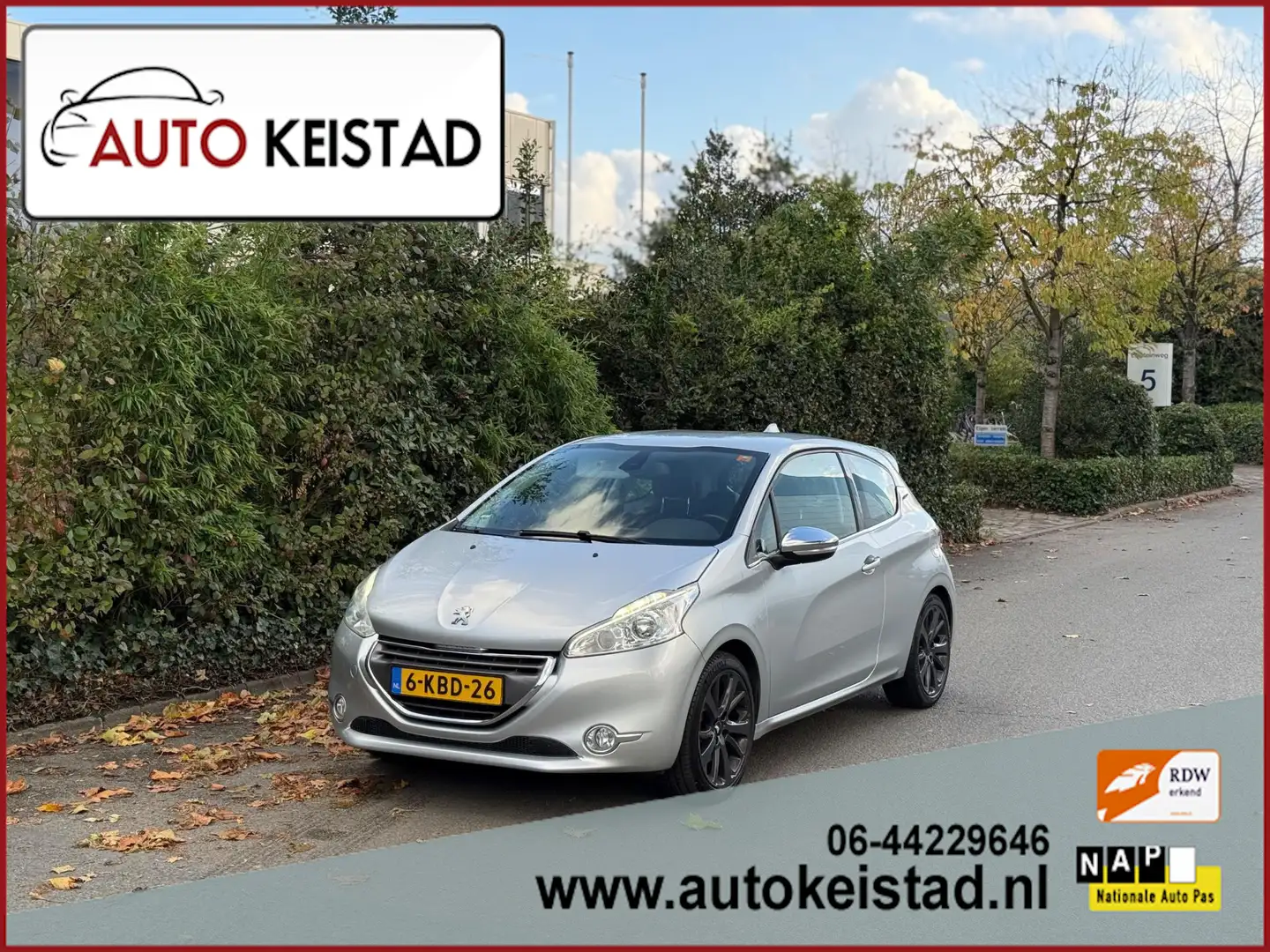 Peugeot 208 1.6 THP 156PK NAVIGATIE/LEDER/CLIMA! SUPER STAAT! Grijs - 1