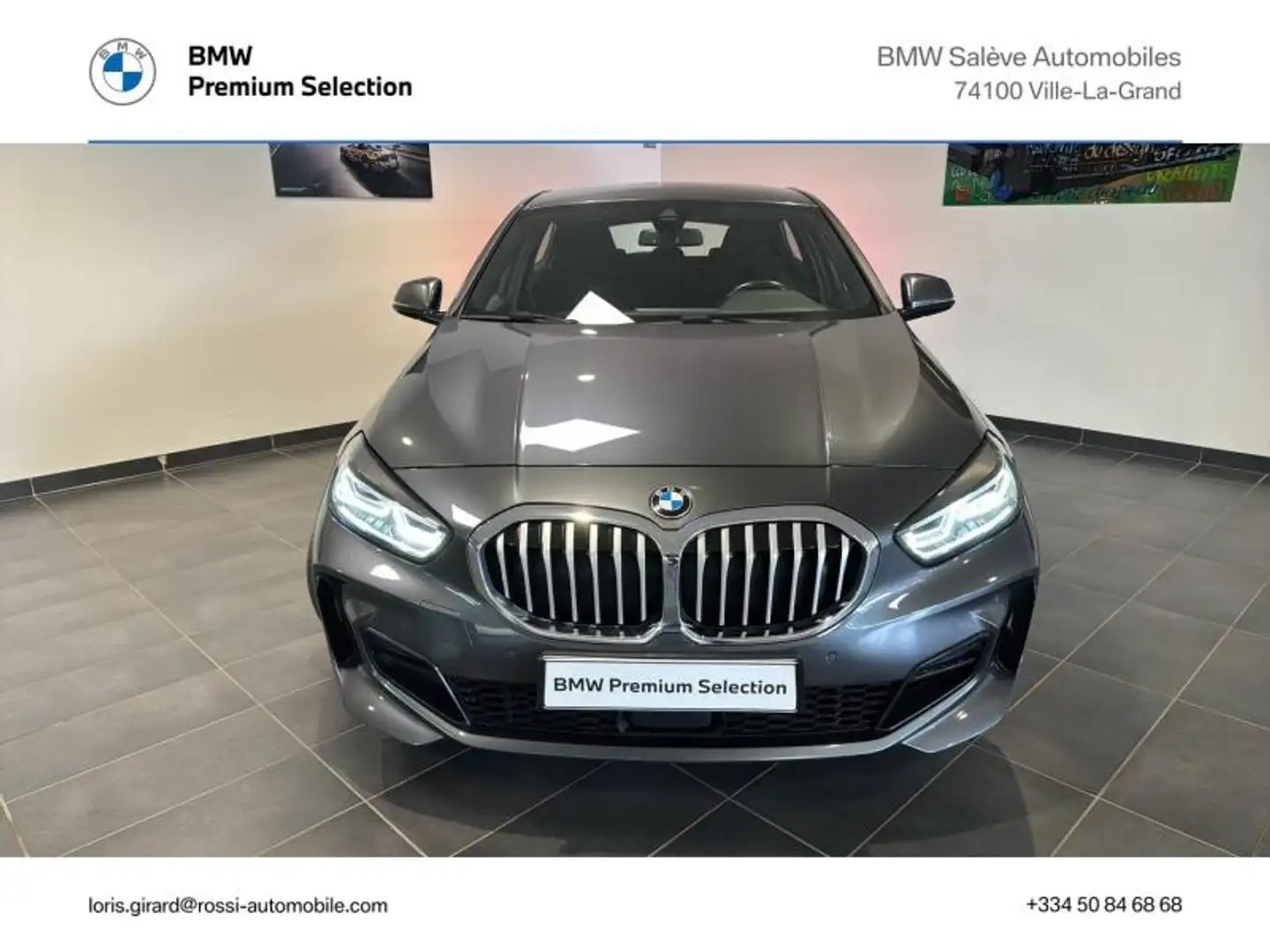 BMW 118 118dA 150ch M Sport 8cv Gris - 2