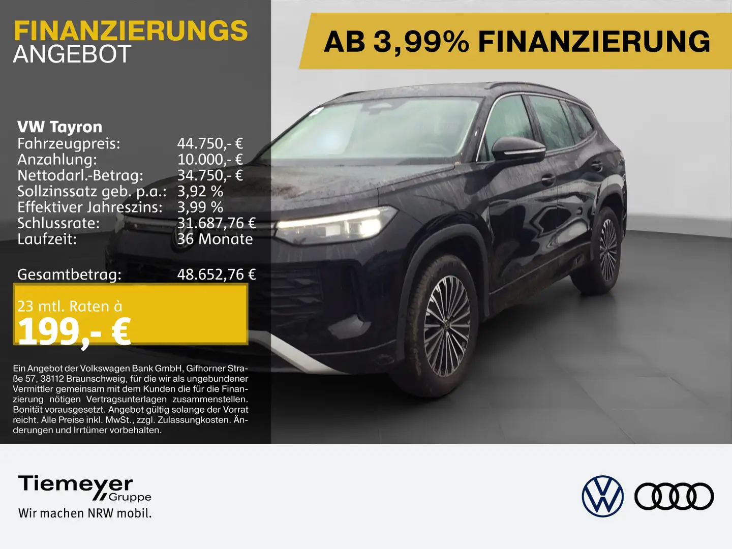 Volkswagen Tayron 2.0 TDI DSG 4M LIFE 7-SITZE IQ.LIGHT LM18 Noir - 1