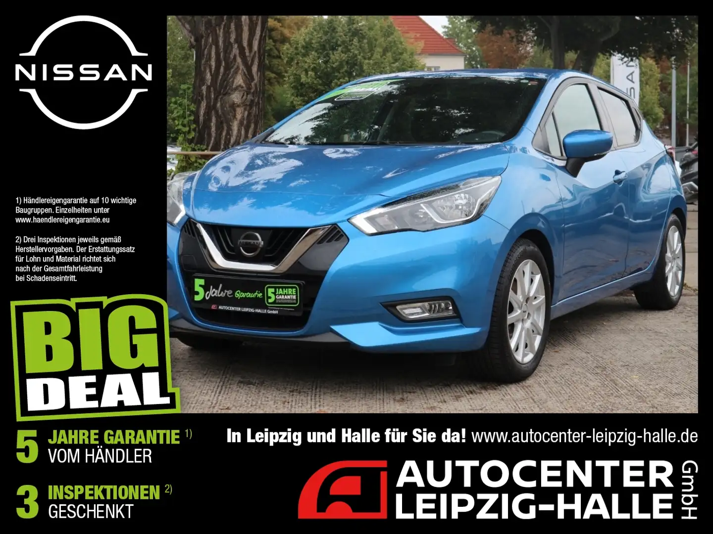 Nissan Micra 1.0 N-Connecta Kamera LM KlimaA Bleu - 1