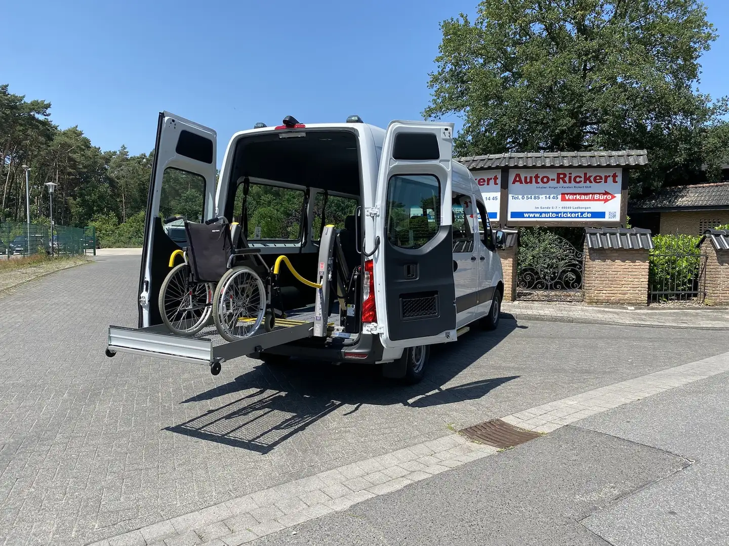Mercedes-Benz Sprinter 315 L2, Automaitk, Rollstuhlumbau, Systemboden, Li Blanc - 1
