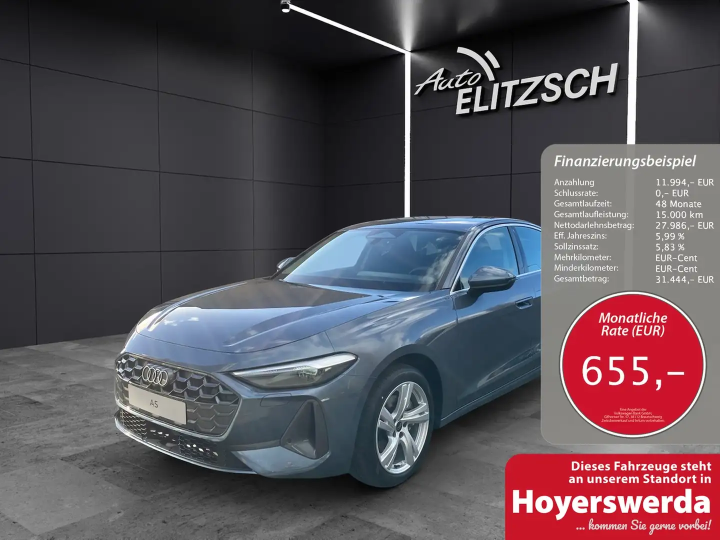 Audi A5 Limousine TFSI S tronic LED Navi ACC RFK SH Par... Blau - 1