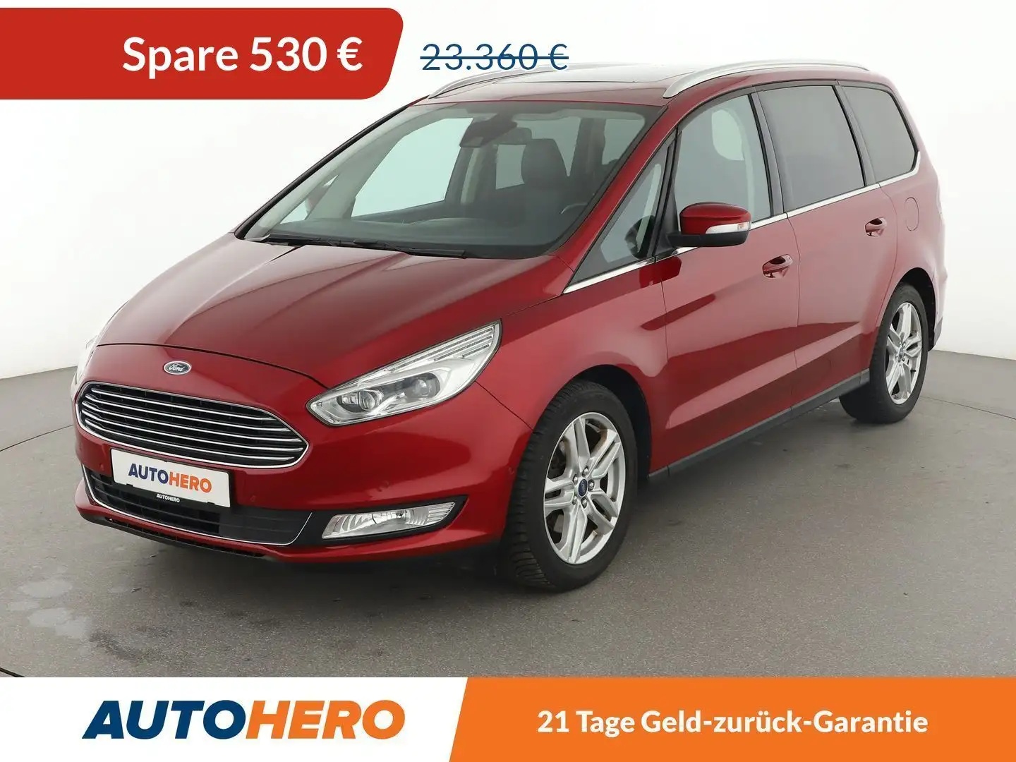 Ford Galaxy 2.0 TDCi Bi-Turbo Titanium Aut.*LED*NAVI*ACC*CAM* Červená - 1