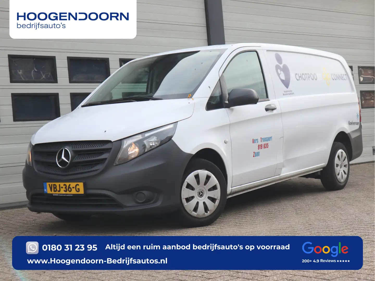 Mercedes-Benz Vito 109 CDI Euro 6 Lang L2 - Trekhaak - Cruise - Airco Weiß - 1