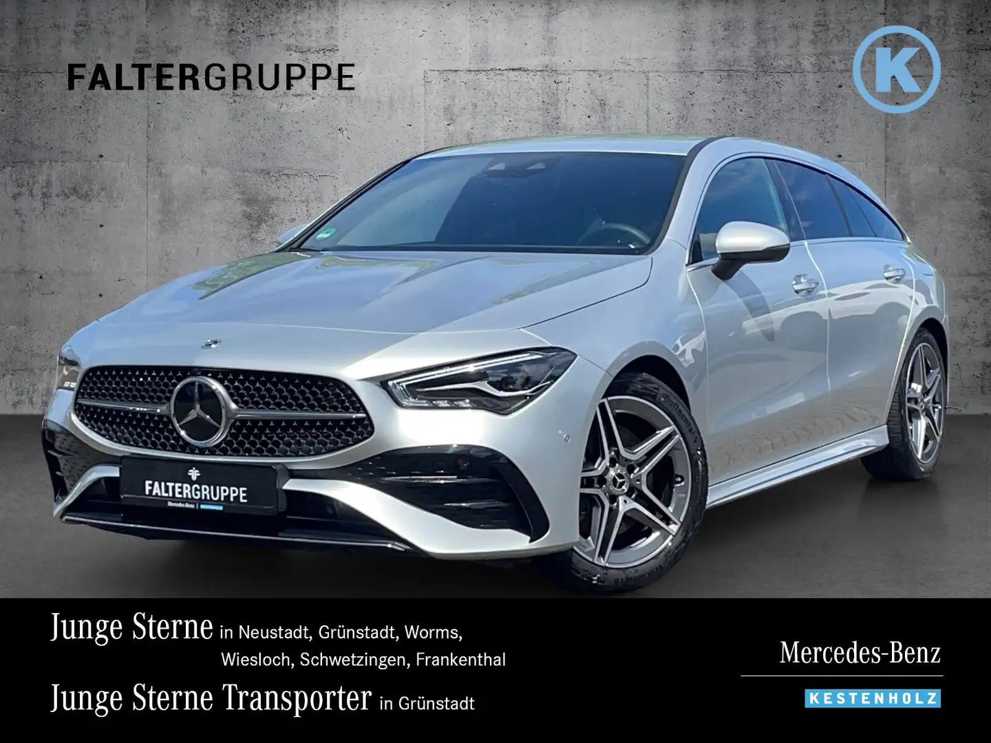 Mercedes-Benz CLA 200 CLA 200 SB AMG+AHK+DISTRO+KAM+KEYLESS+AMBI+EASYP Silber - 1