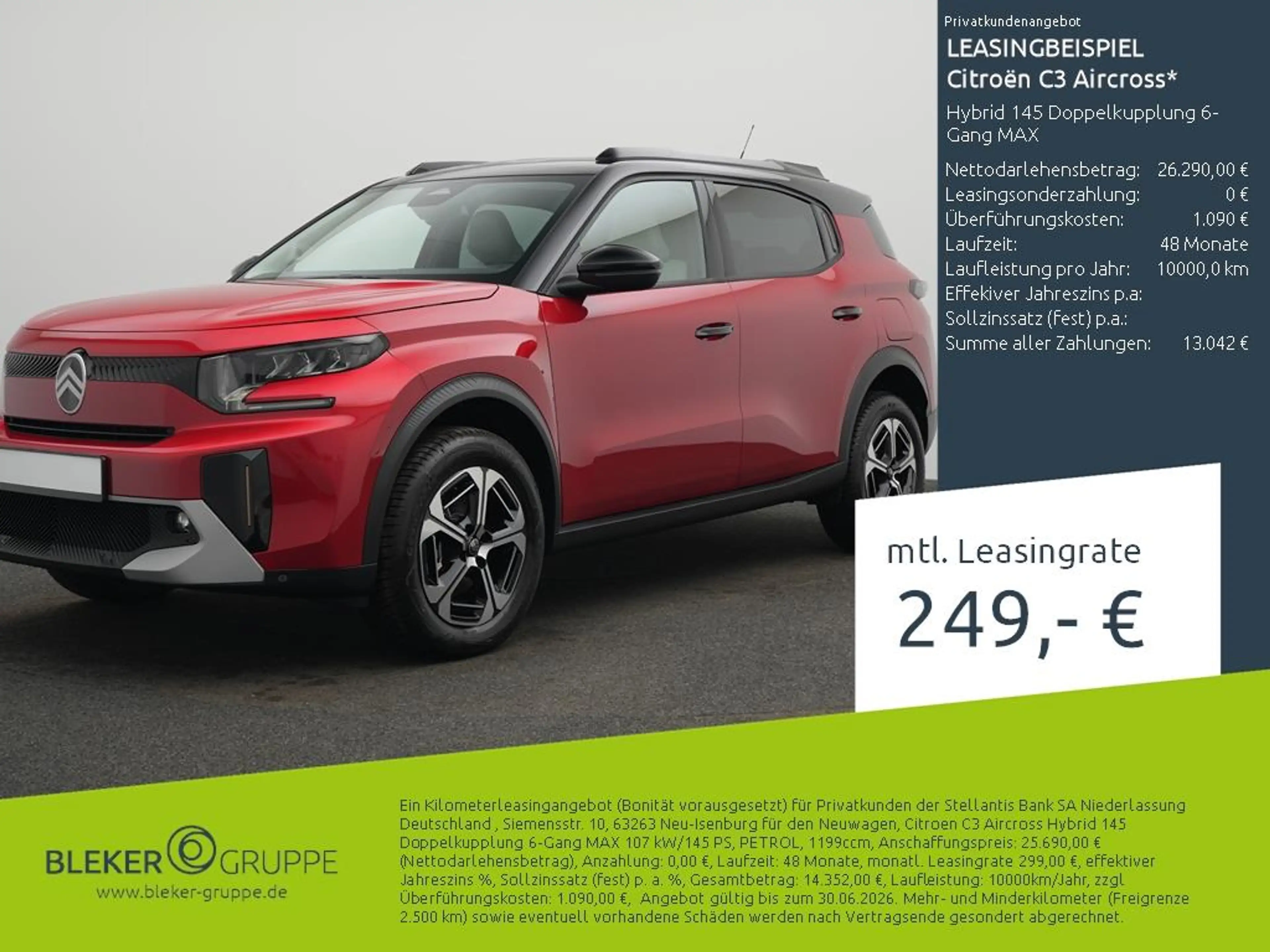 Citroen C3 Aircross Hybrid 145 Doppelkupplung 6-Gang MAX
