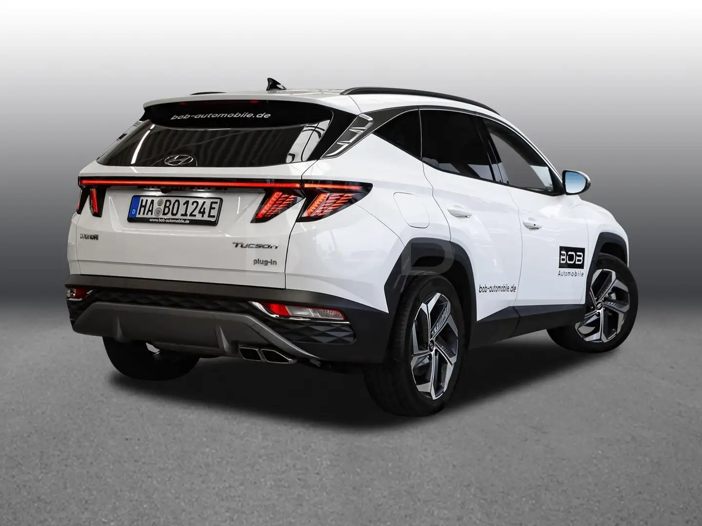 Hyundai TUCSON Plug-In 4WD PRIME ECS AssistP+ 8-fach bereift NAVI PDC Blanc - 2
