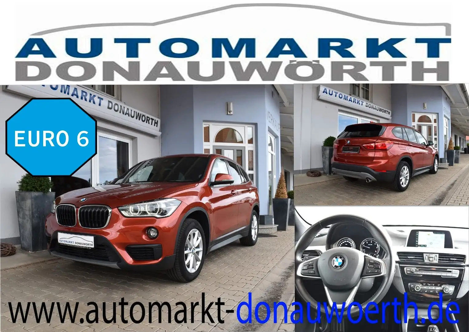 BMW X1 xDrive20d Aut. Advantage Navi PanoDach Keyles Arancione - 1