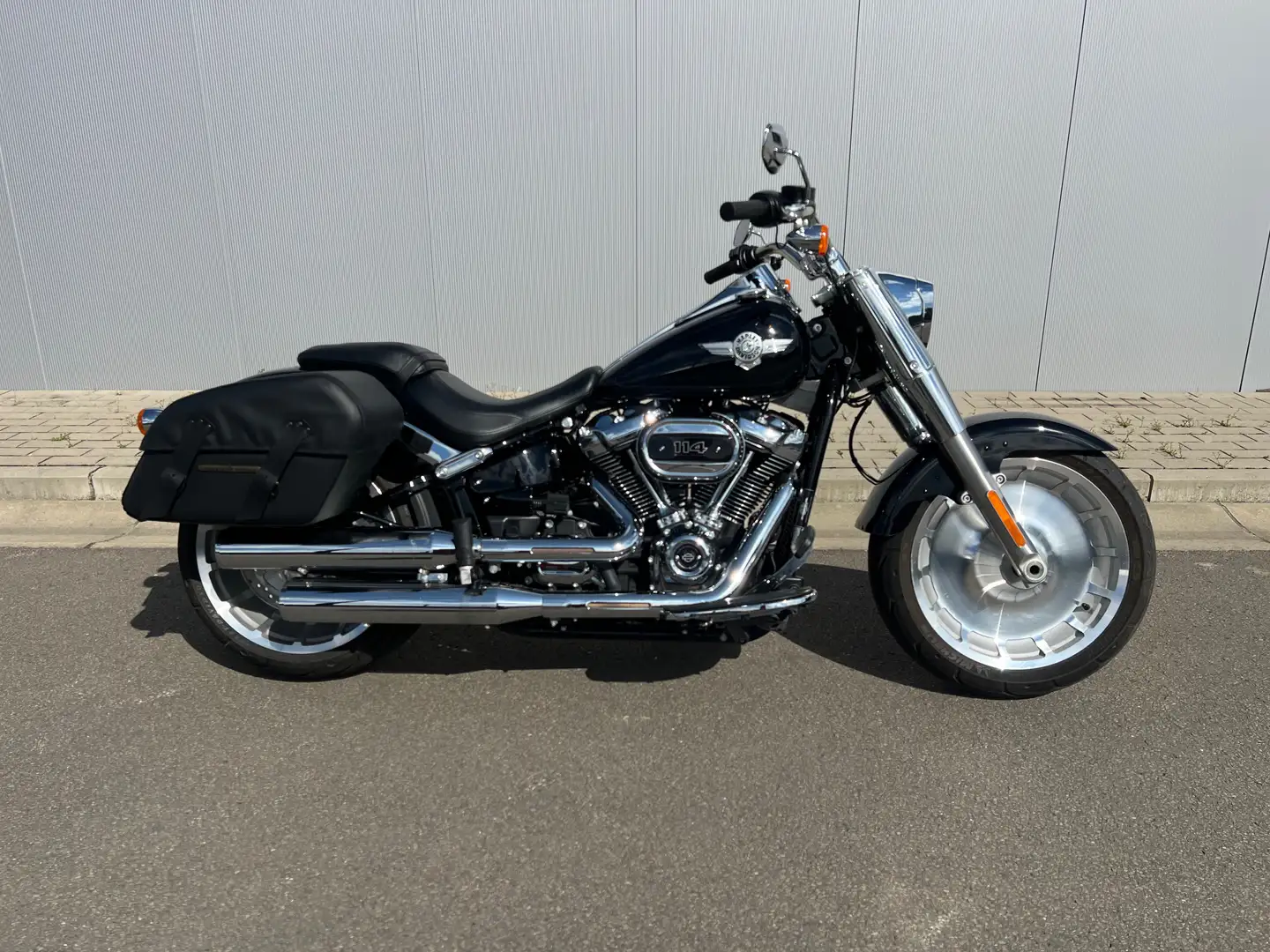 Harley-Davidson Fat Boy - 114 - Avec valises latérales - Negro - 2