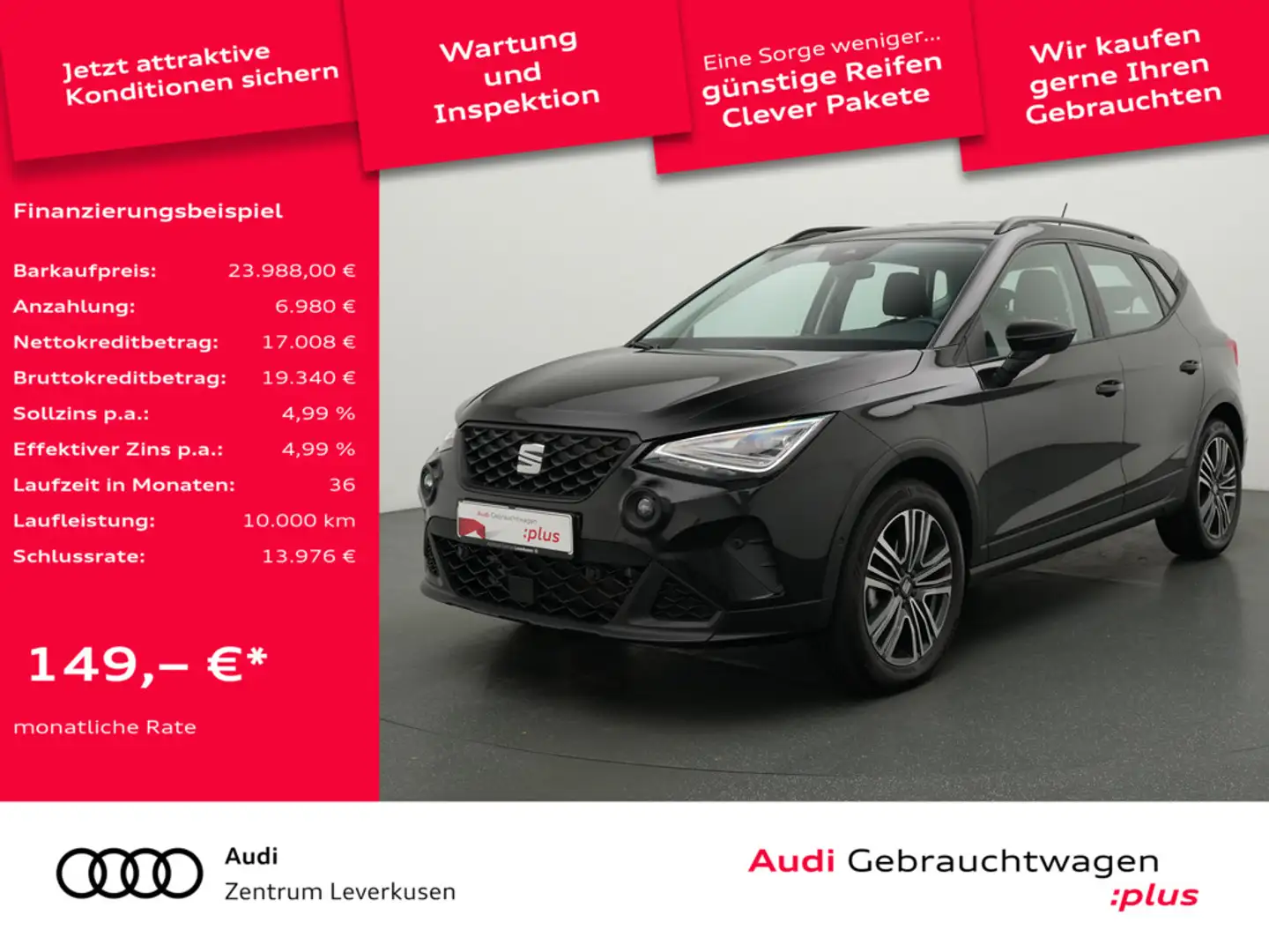 SEAT Arona Style DSG ACC AHK KAM SHZ Schwarz - 1